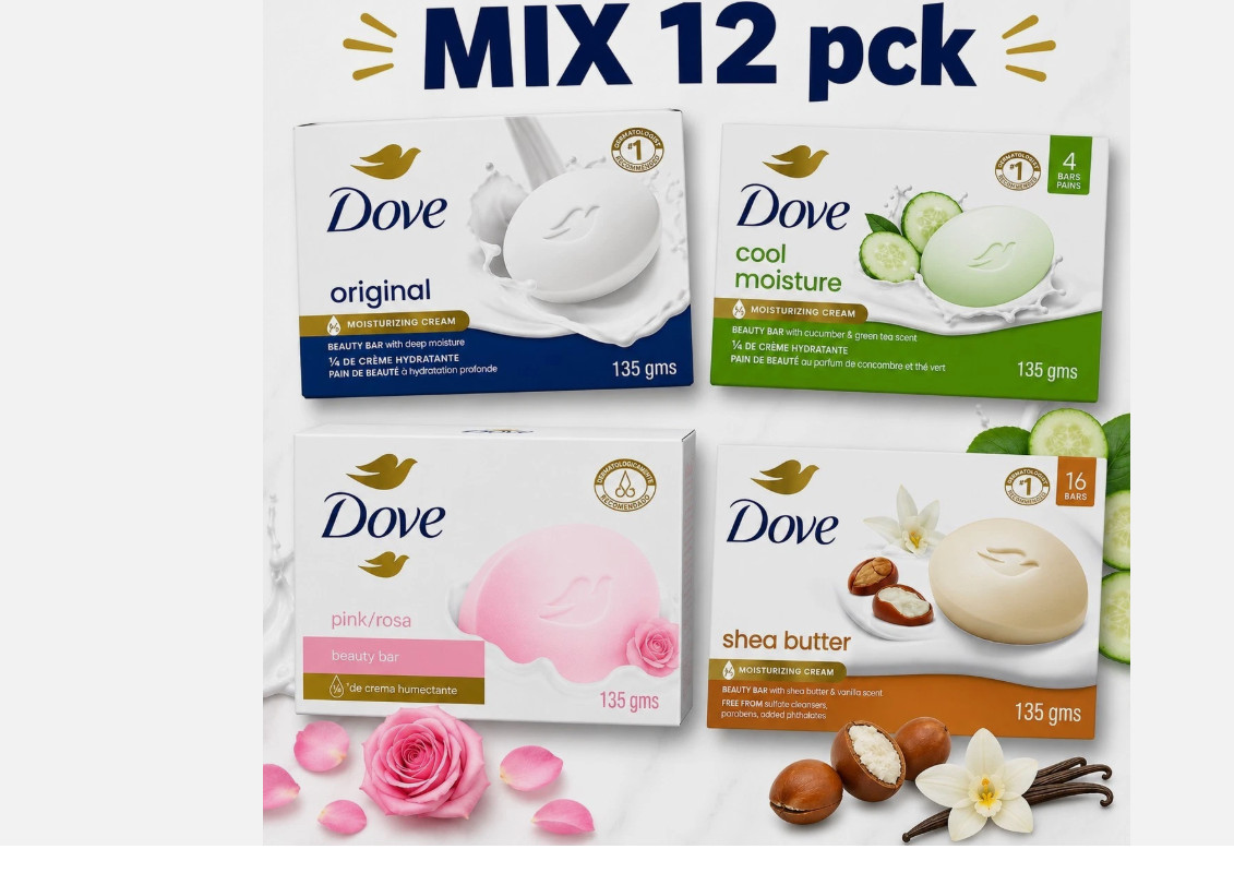 pack 12 dove bar soap