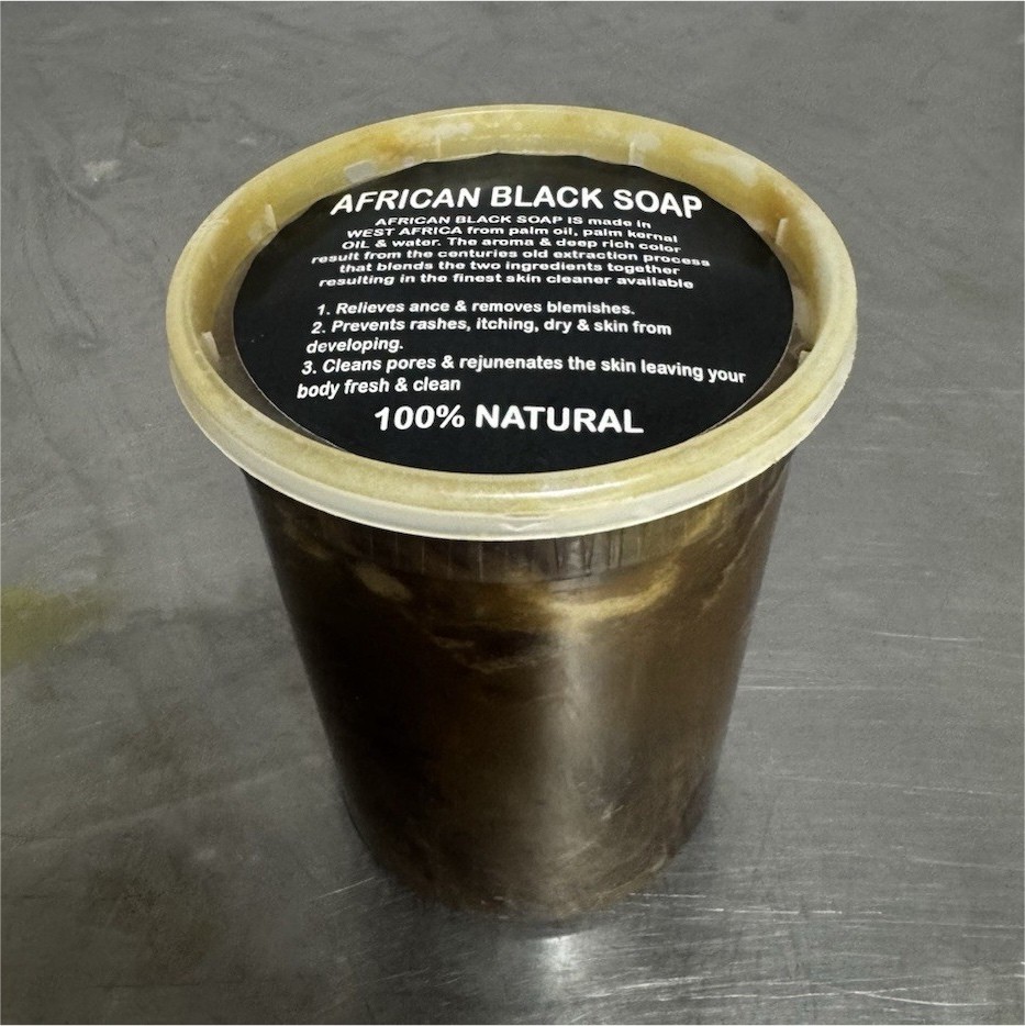 African Black Soap 100% Natural Body Face Unisex 32oz