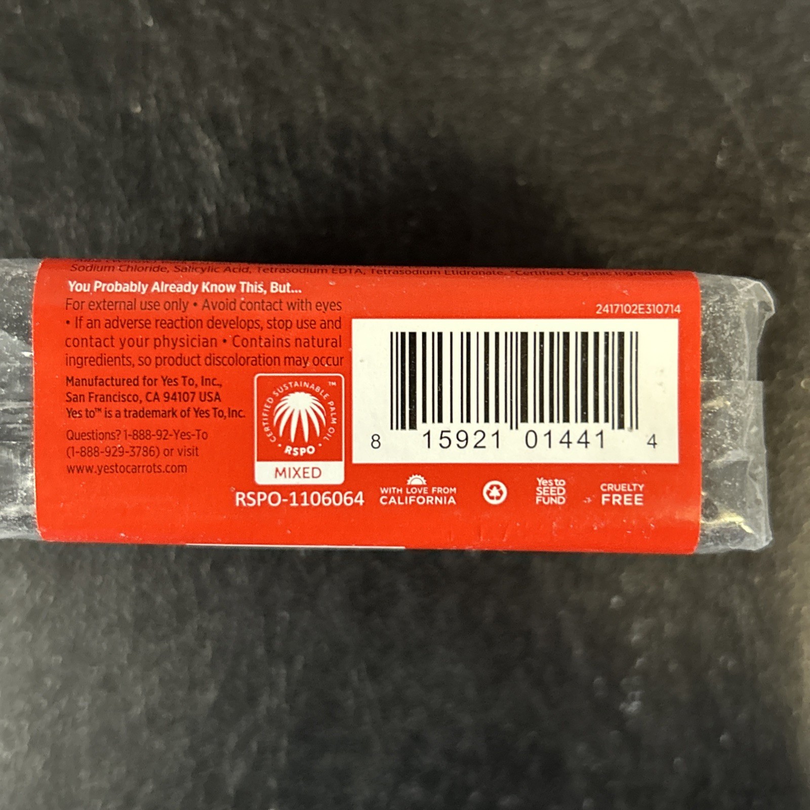 YES to Tomatoes Clear Skin Activated Charcoal Bar Soap Deep Detoxify 3 Bars