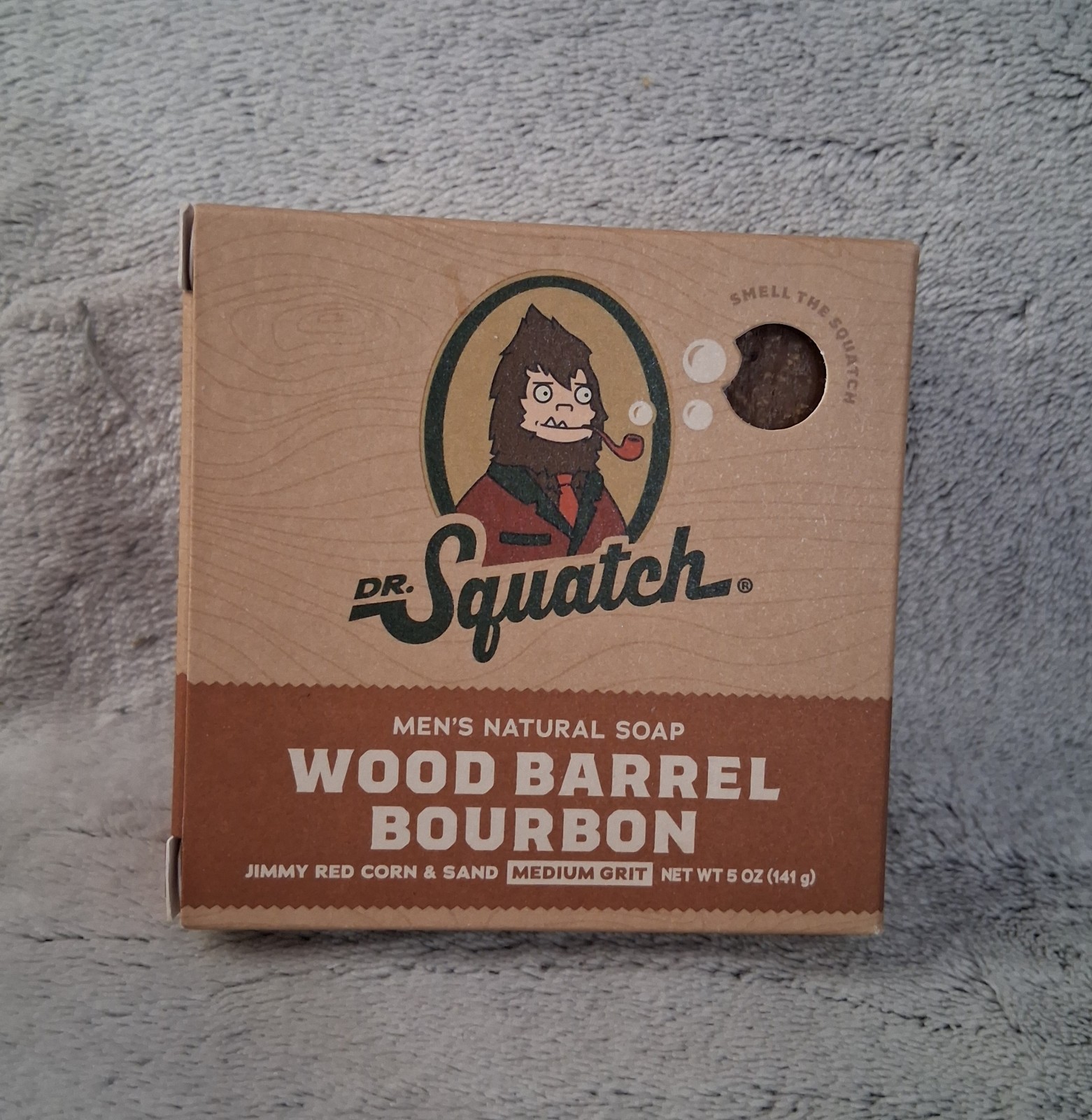 Dr. Squatch All Natural Bar Soap for Men, Wood Barrel Bourbon New in box