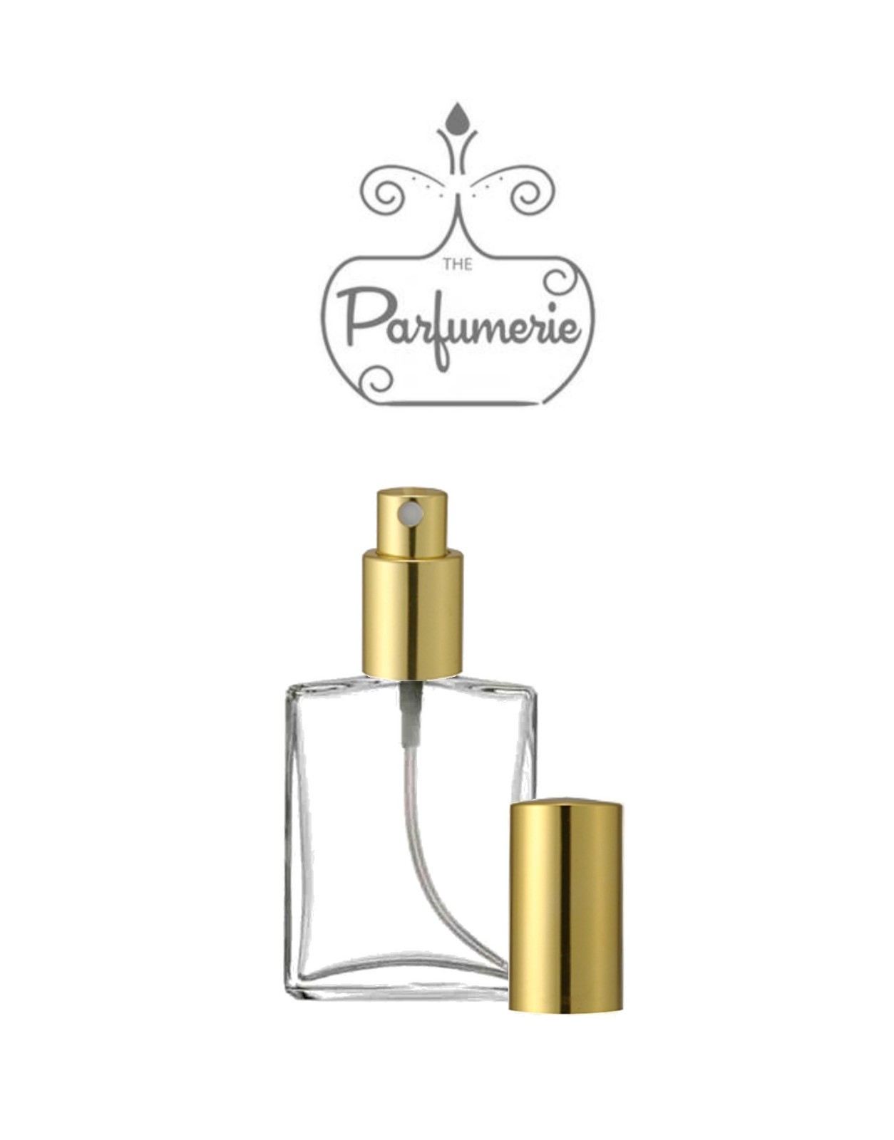 Perfume Spray Glass Atomizer 1 oz. (30 ml) 2 oz. (60 ml) Empty, Refillable, Flat
