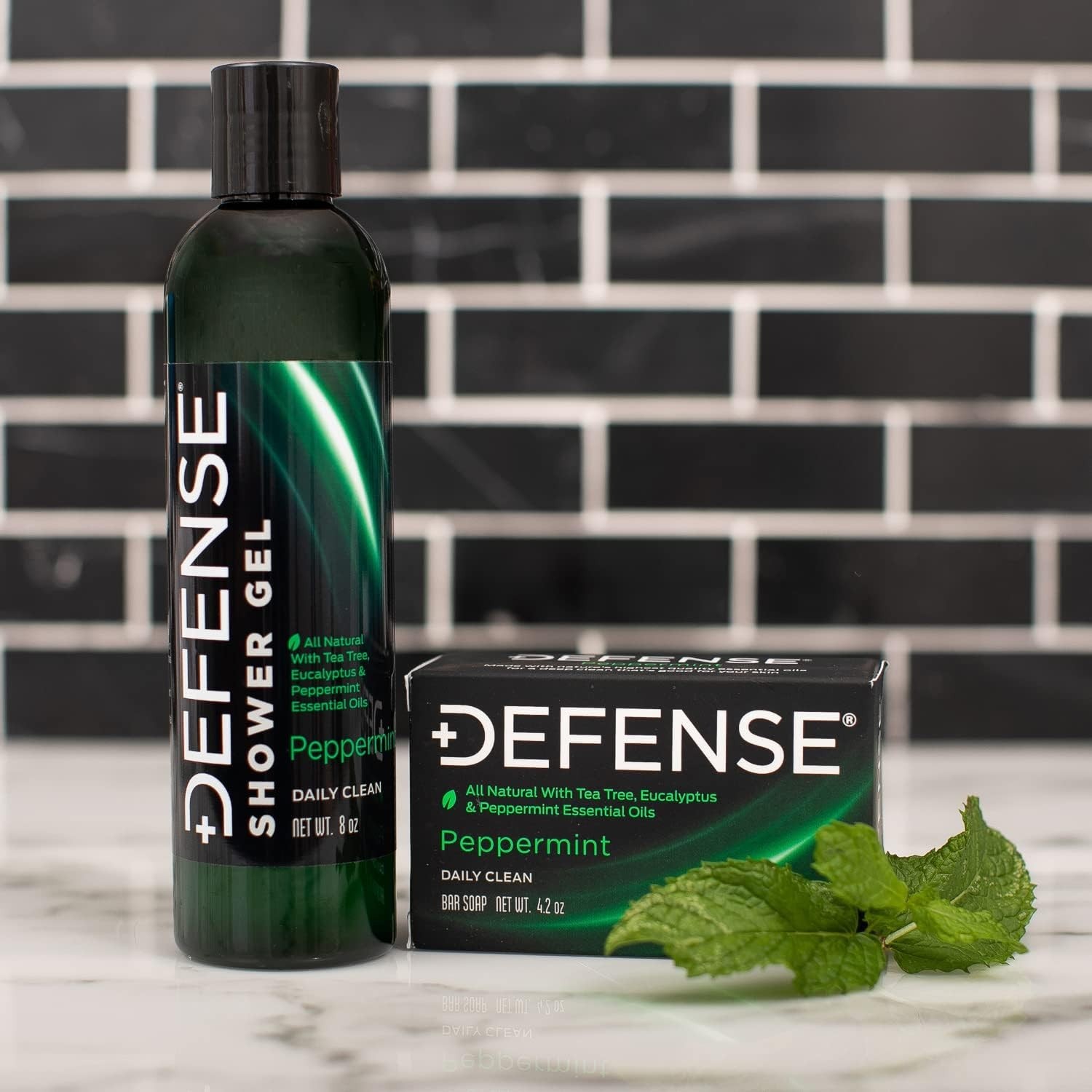 Peppermint Bar Soap for Men (4.2oz) | Hypoallergenic with Tea Tree & Eucalyptus