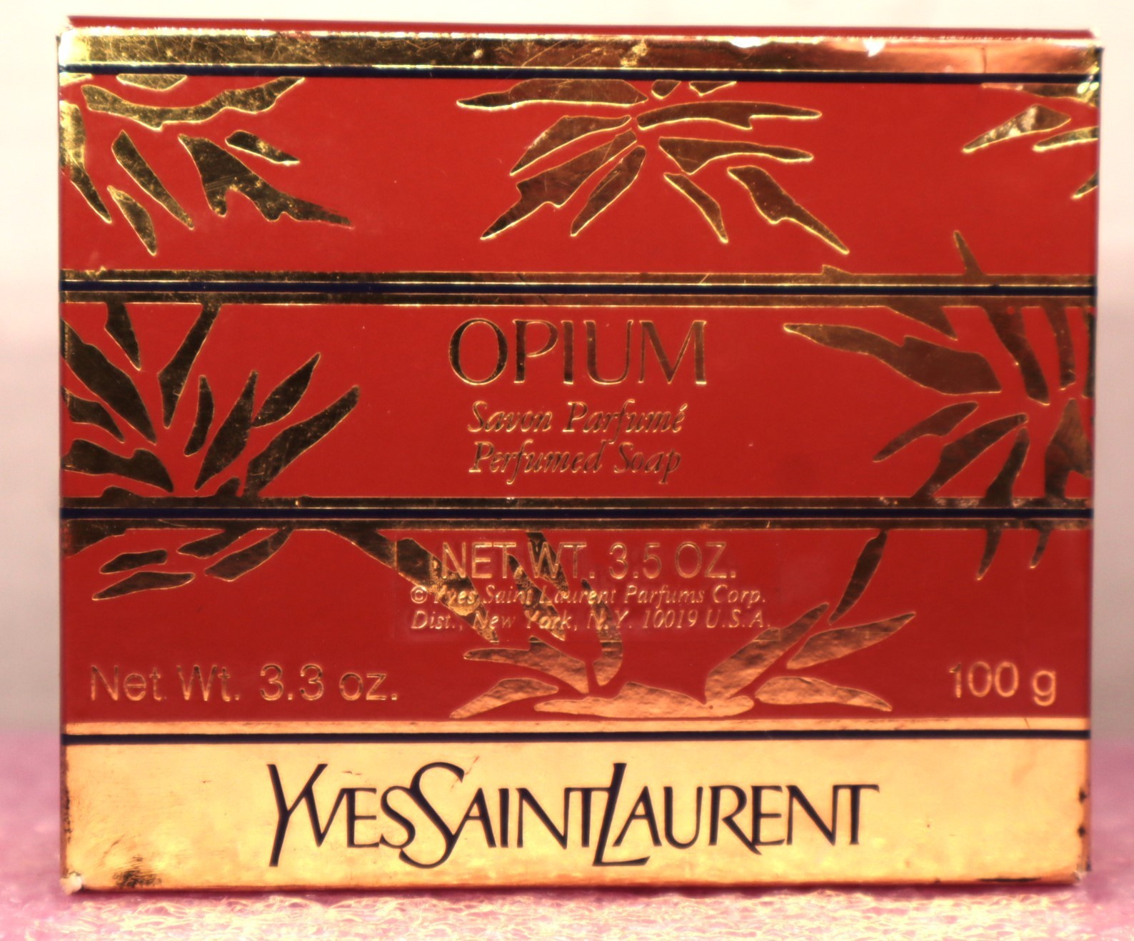 New OPIUM Yves Saint Laurent YSL Perfumed Soap 100g 3.3 Oz Savon Sealed