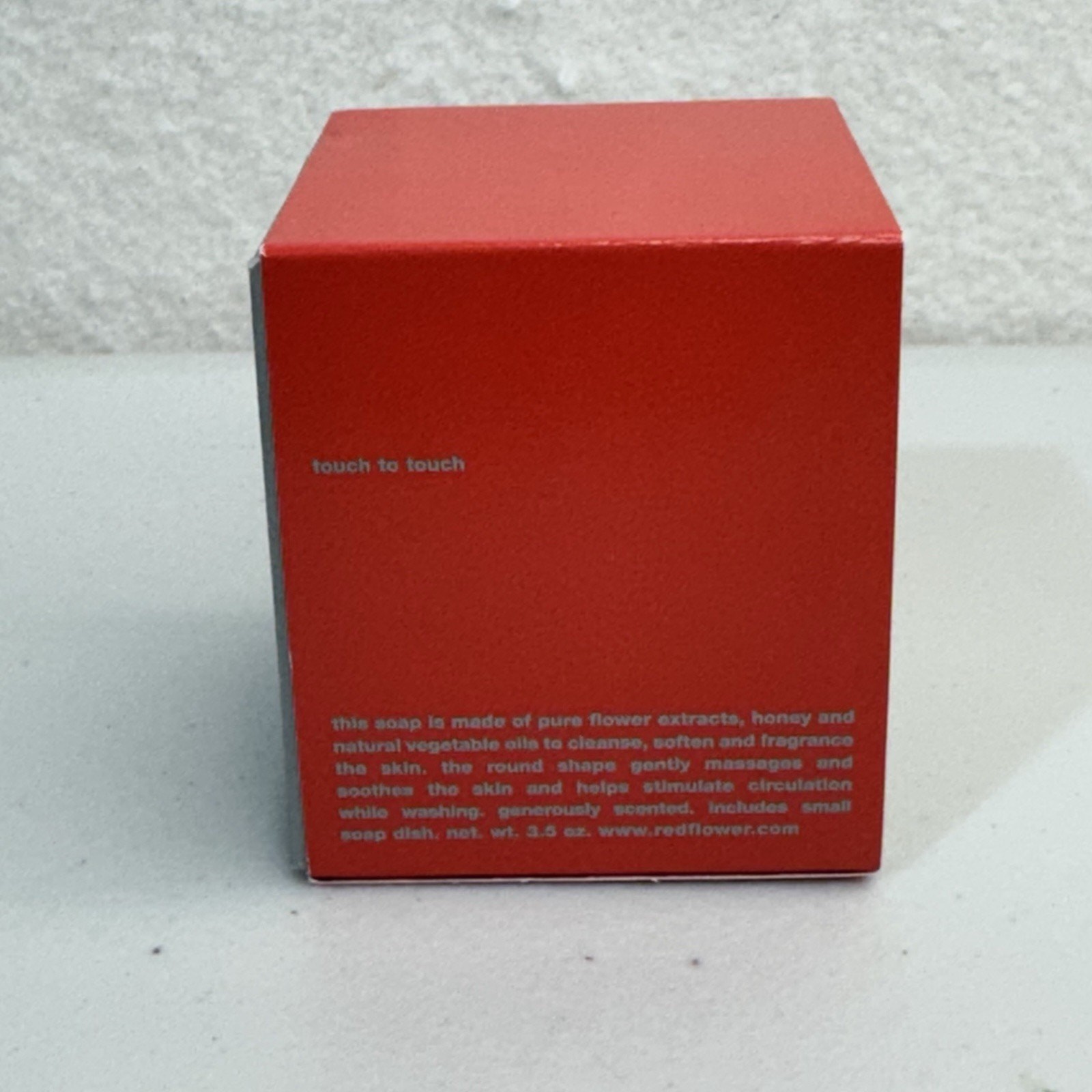 Red Flower Italian Blood Orange Luxury Scented Soap 3.5oz With Small Soap Dish