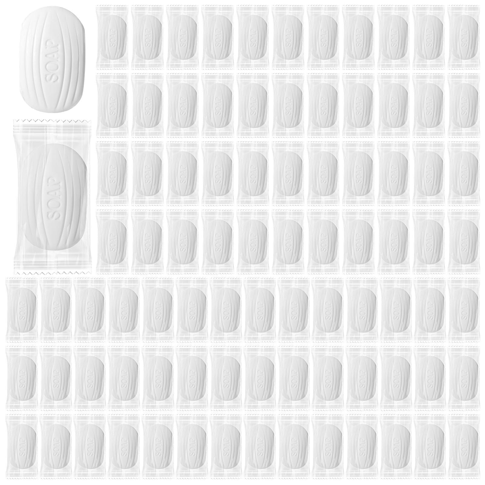 200 Pcs 0.35 oz Mini Bar Soap in Bulk Individually Wrapped for Travel Size Ho…