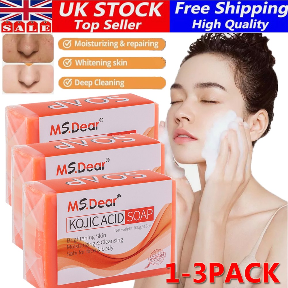 Persimmon Soap Bar for Body Odor Control,Skin Whitening Kojic Acid Turmeric Soap