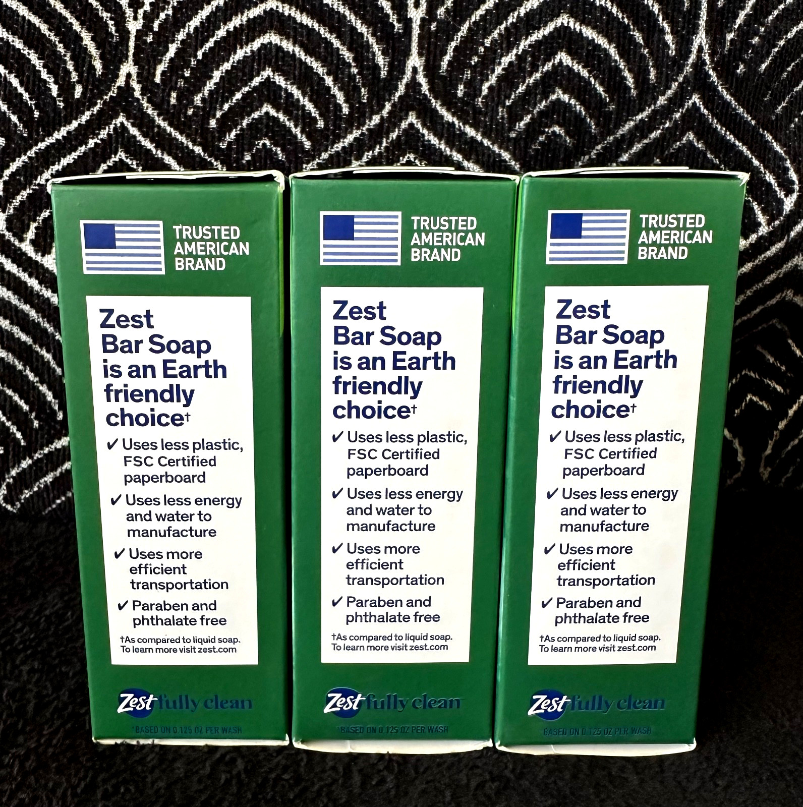3pk ZEST BRUT DEODORIZER CLASSICALLY SCENTED MOISTURE SOAP BAR 50+ WASH PER BAR