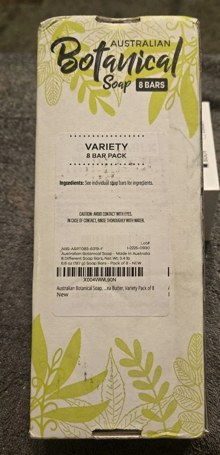 Australian Botanical Soap Bars Variety Pack Of 8 Different Scents 6.6 Oz Each