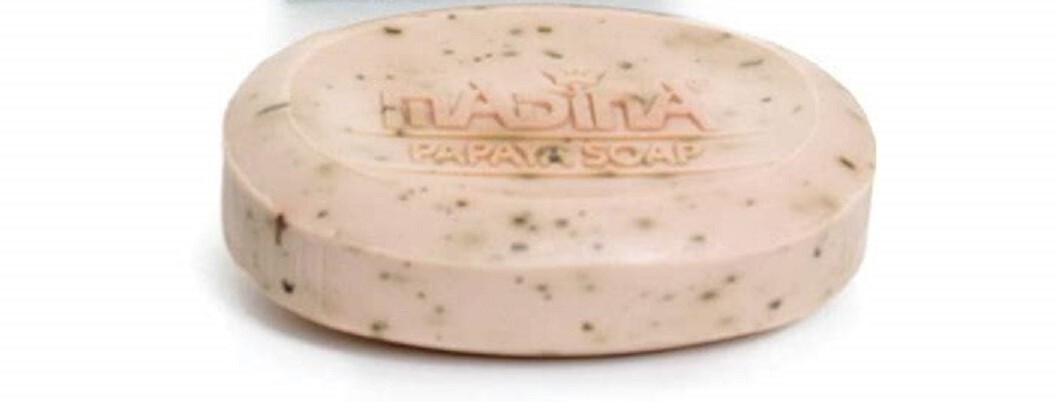 6 – pack – Madina: Papaya and Green Tea Soap – 3.5 oz.