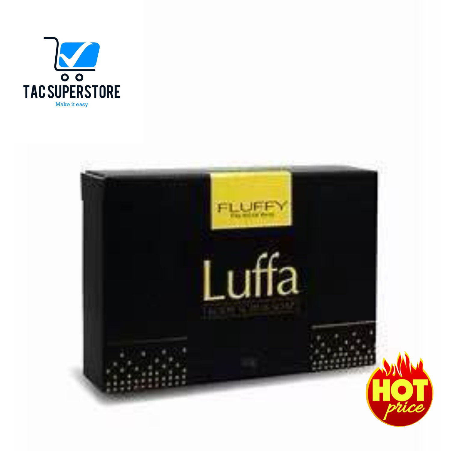 1 box Original Fluffy Luffa Body Scrub Bar Soap Remove Dirt dead skin cell 80g