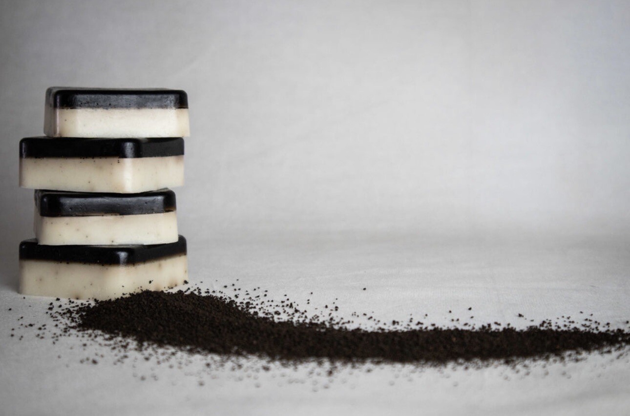 Handmade Soap Bars Coffee Goat Milk Aloe Vera Coffee Grounds