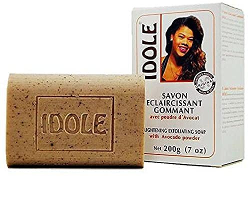 Idole Lightening Exfoliating Soap Pack of 2 Avocado Seed Powder 7oz