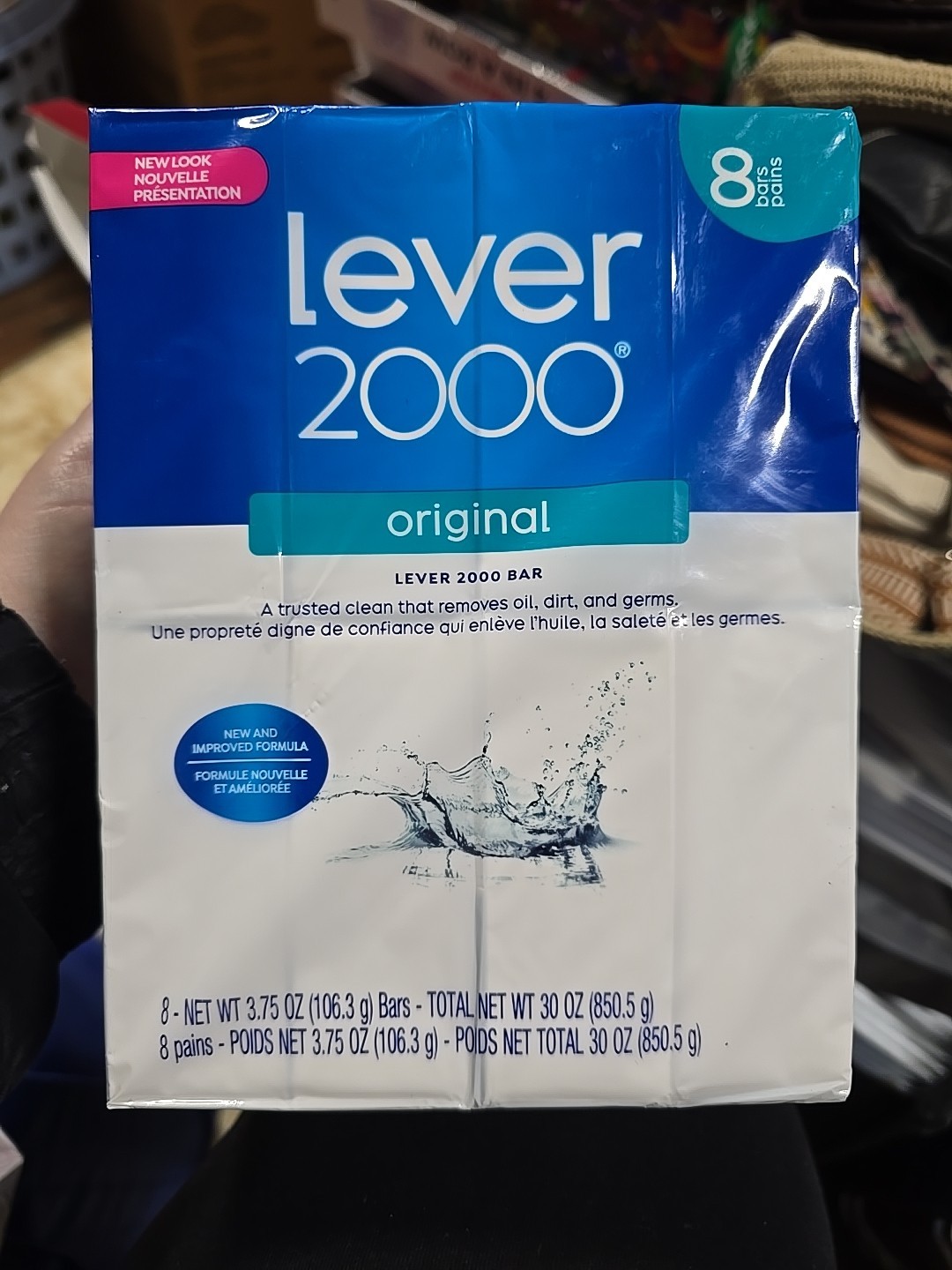 Pack of 8 Lever 2000 Original Formula Bar Soap Vintage 3.75 oz each bar