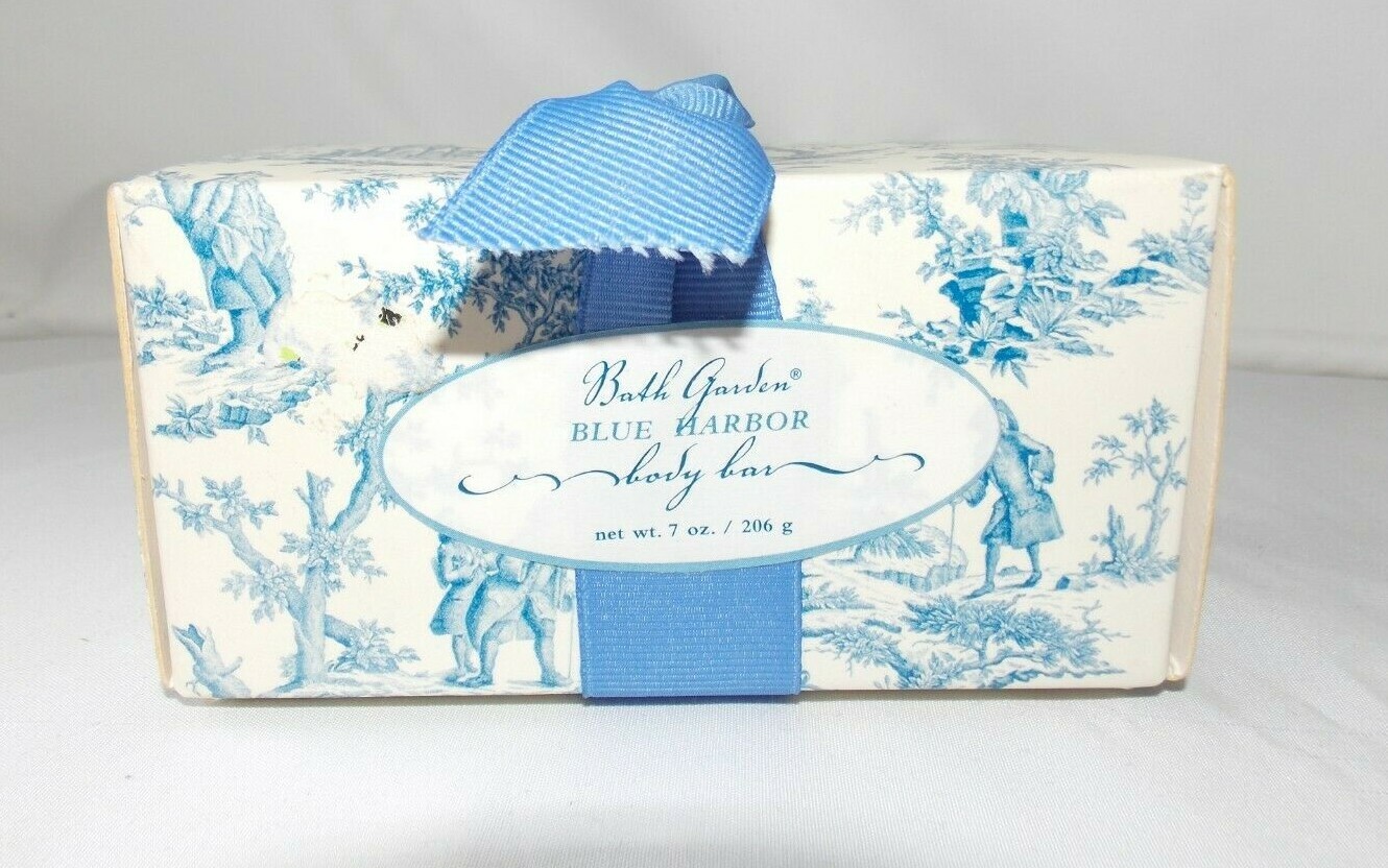 Bath Garden Blue Harbor Body Bar Soap 7 oz/206g New Box dated 2000