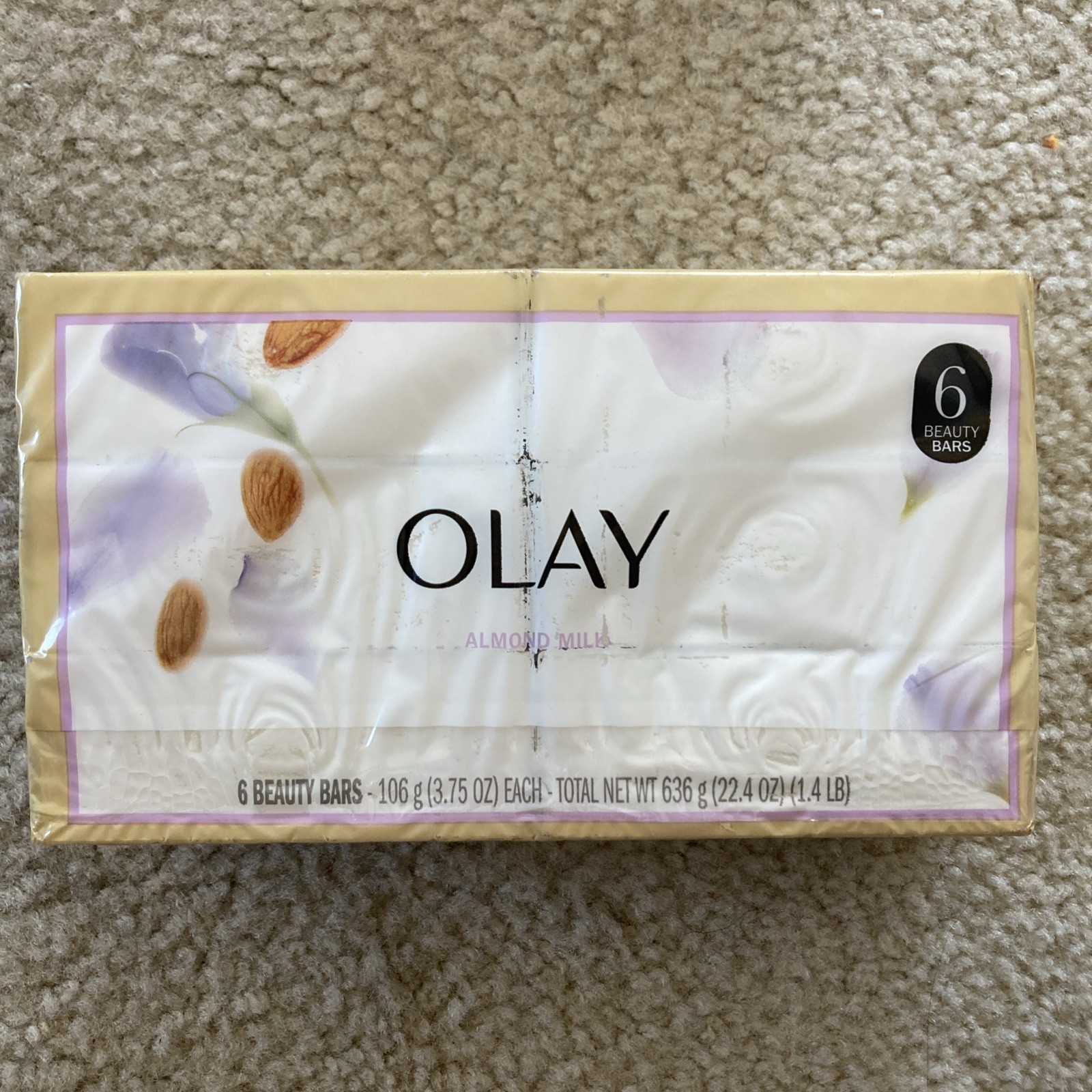 Olay Almond Milk Bar Soap, 6 Beauty Bars, 3.75 Oz Each