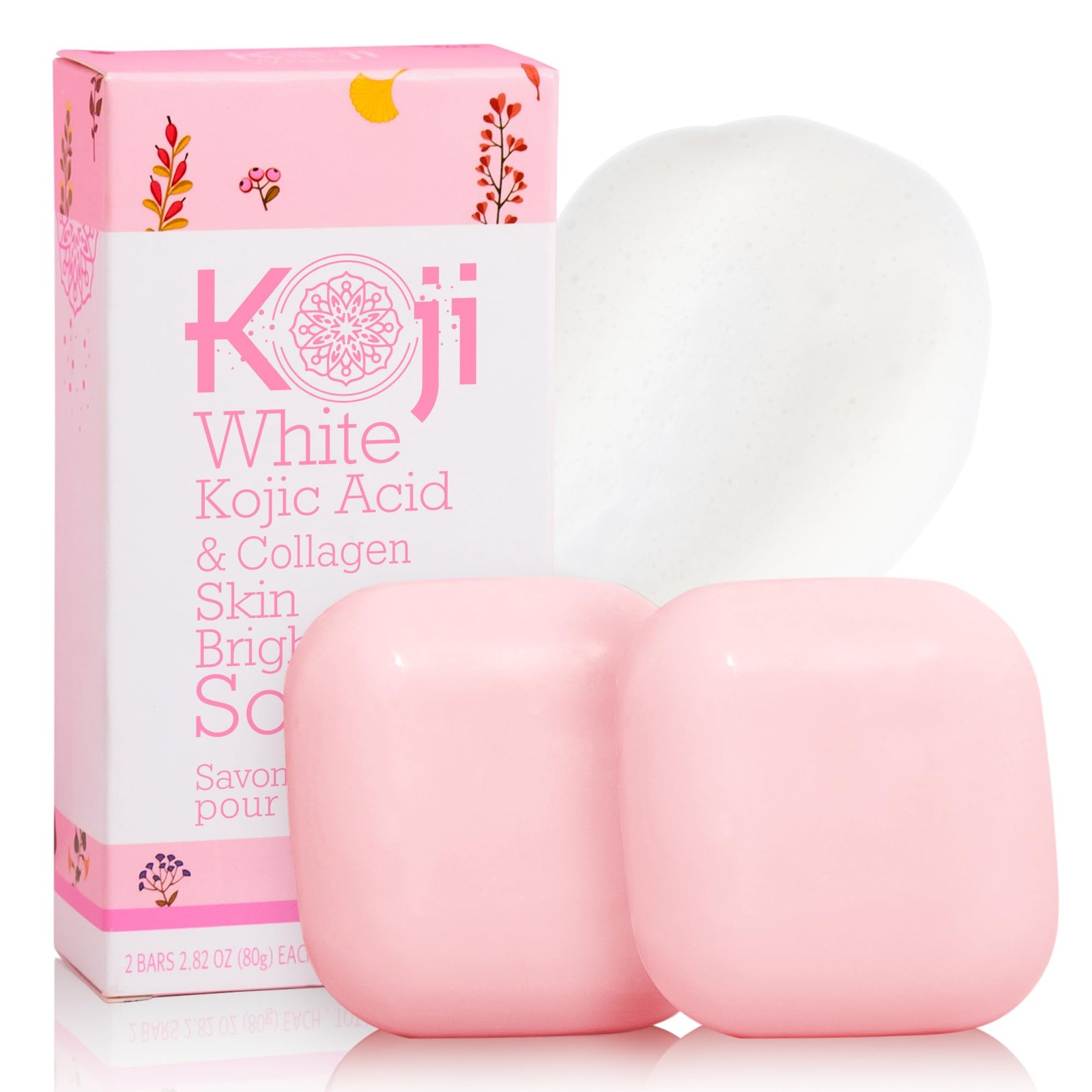 Kojic Acid & Collagen Skin Brightening Soap for & Natural Glowing Skin – Mois…