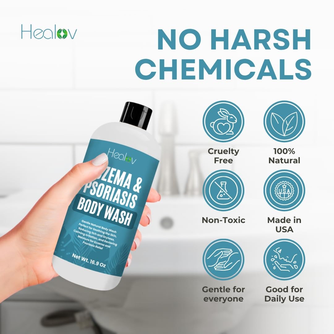 Eczema Body Wash – All Natural Soap, 16.9 Ounce (Pack of 1)