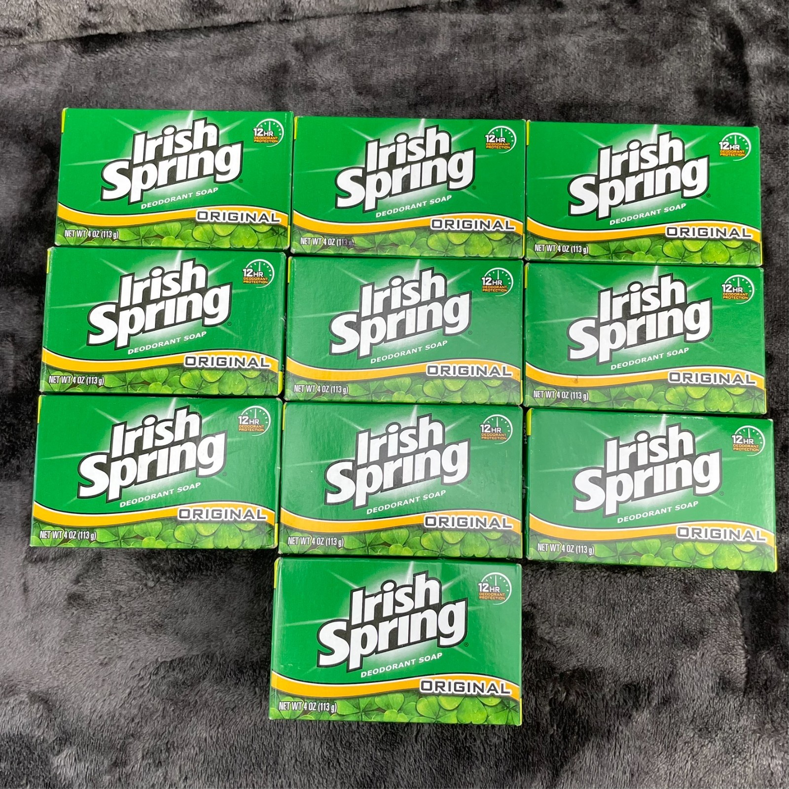Irish Spring Original 12 Hour 4 Oz Bars Lot of 10