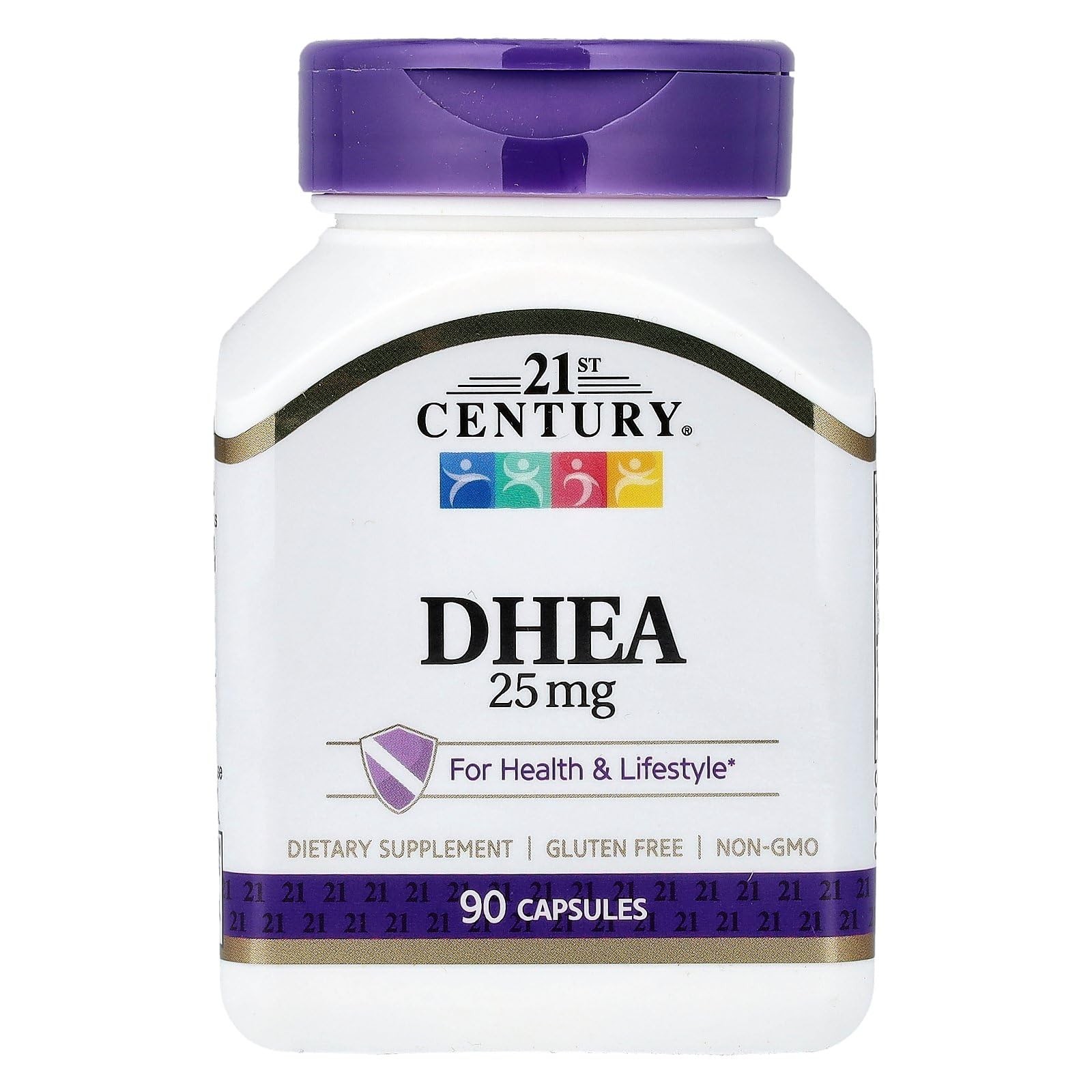 21st Century DHEA 25 mg Capsules (90 Count), 90 Count (Pack of 1), No Color