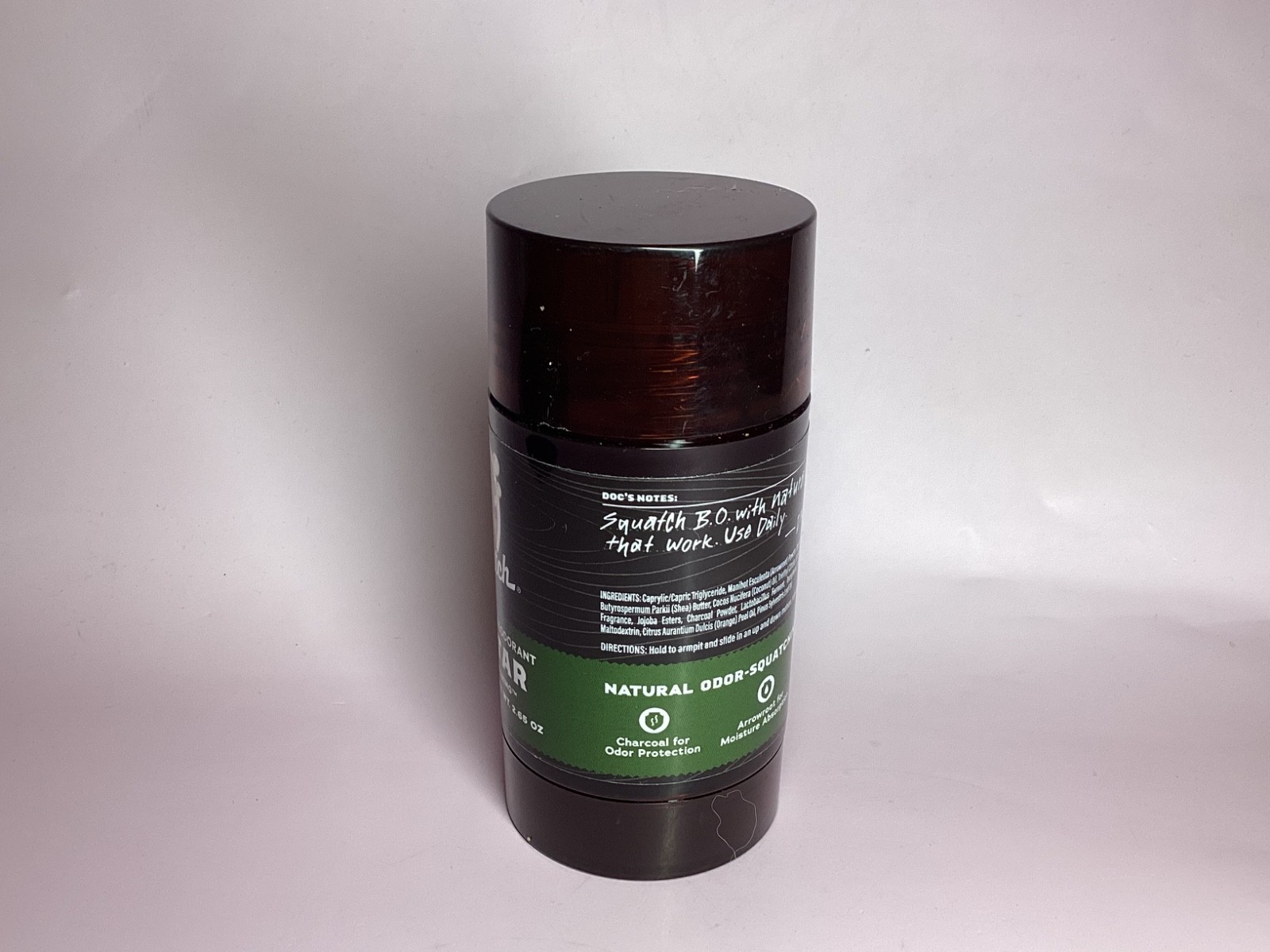 Dr. Squatch Men’s All Natural Deodorant 2.65 oz – Pine Tar