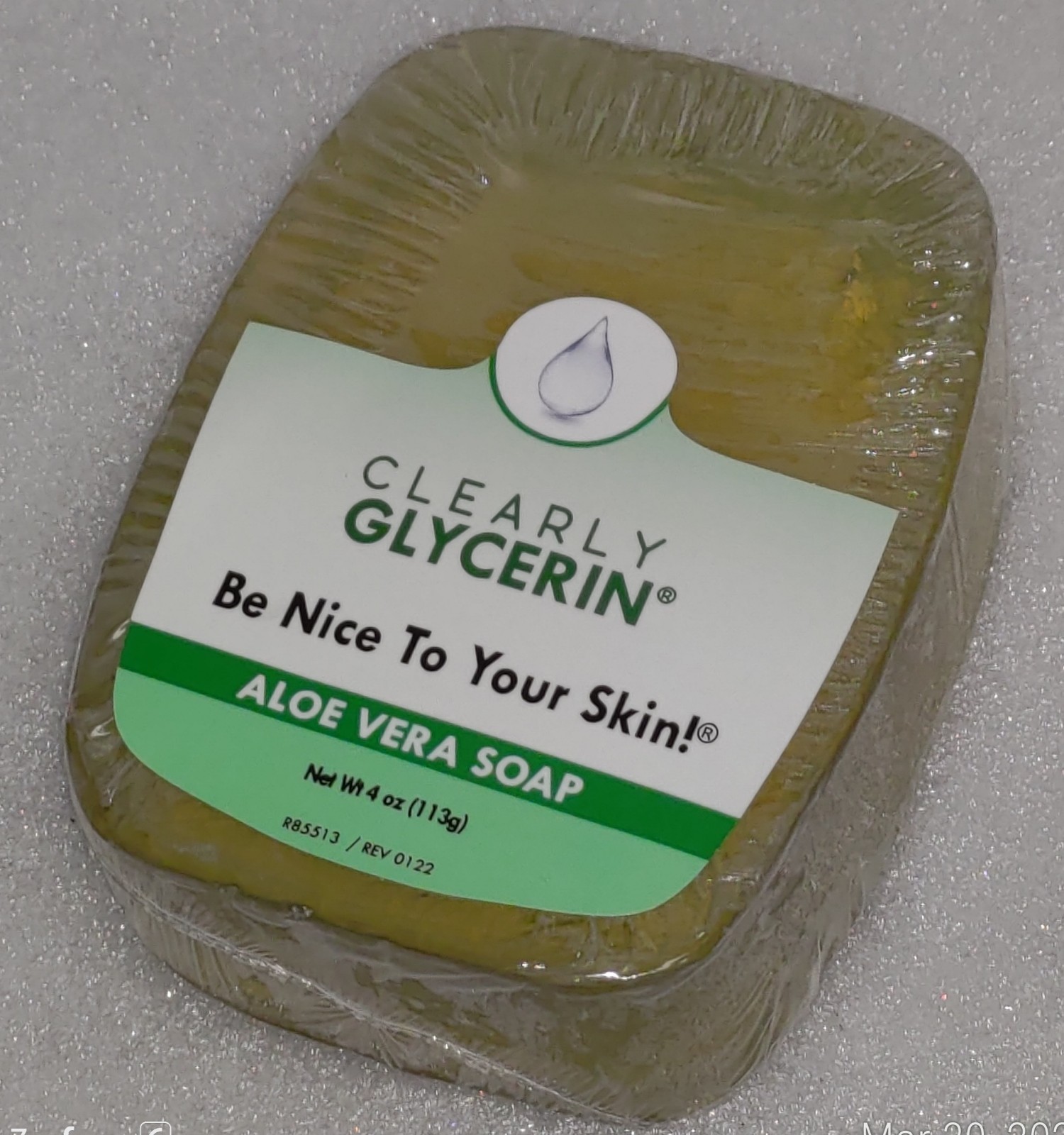 2x Clearly Glycerin Aloe Vera Bar Soap 4 Oz : New : Fast Shipping :Order Today