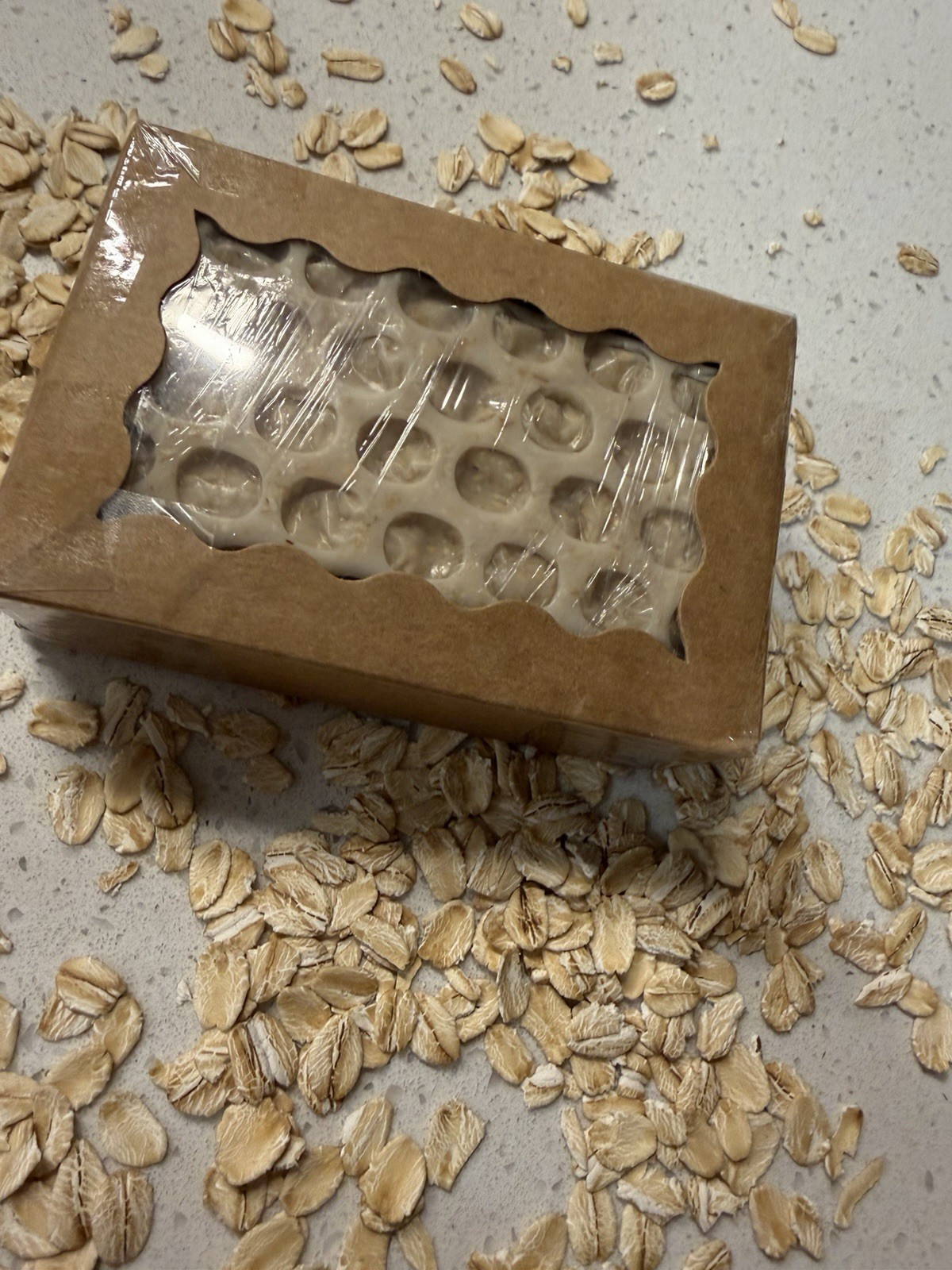Goat Milk Soap Honey & Oat Bar 4.2 Oz Warm Vanilla Scent Moisturizing Handmade