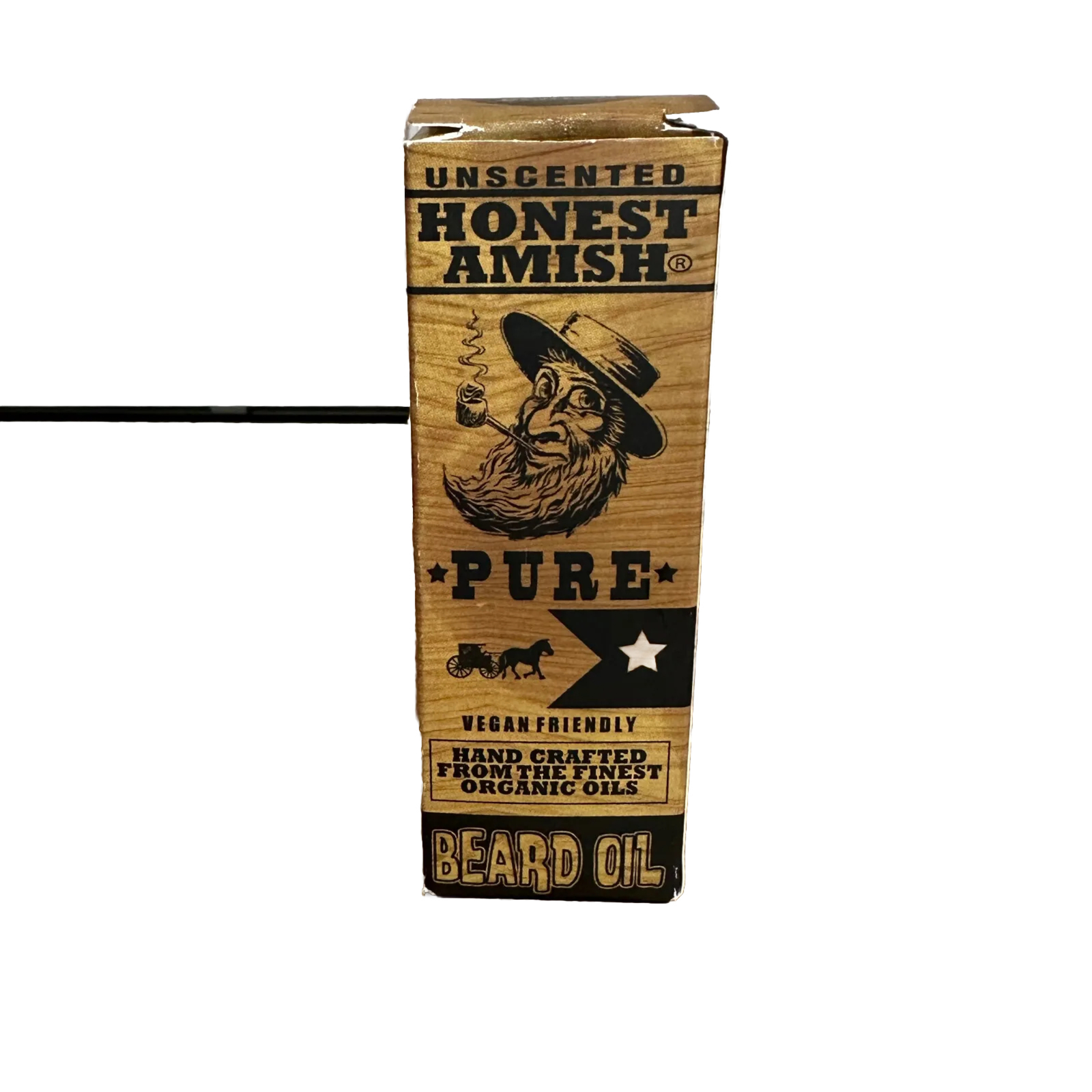 1 Bottle Honest Amish Pure Beard Oil Unscented 2 Oz