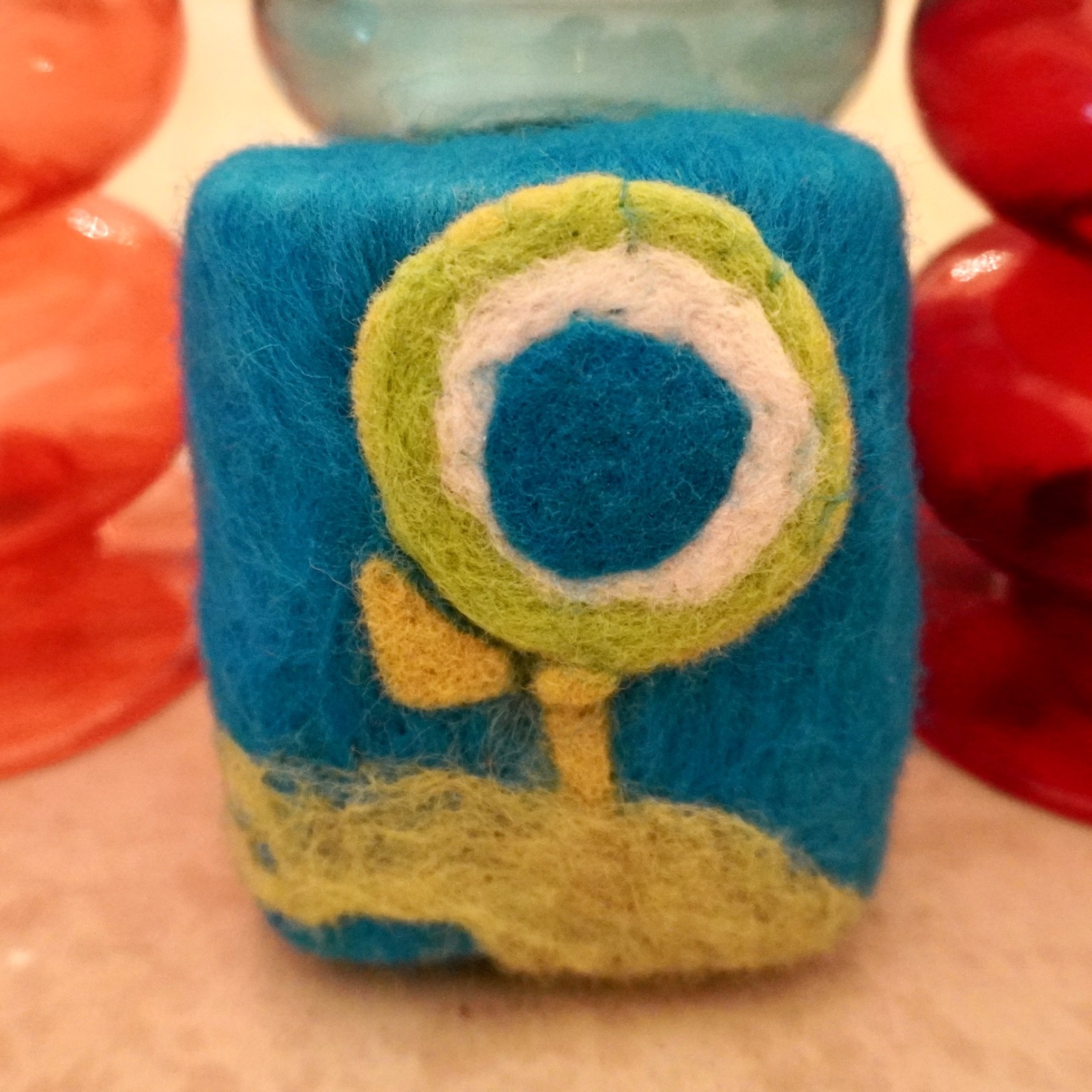 Artisan Felted Amish Farm Soap Wool from Iceland Natural Handmade Small Batch