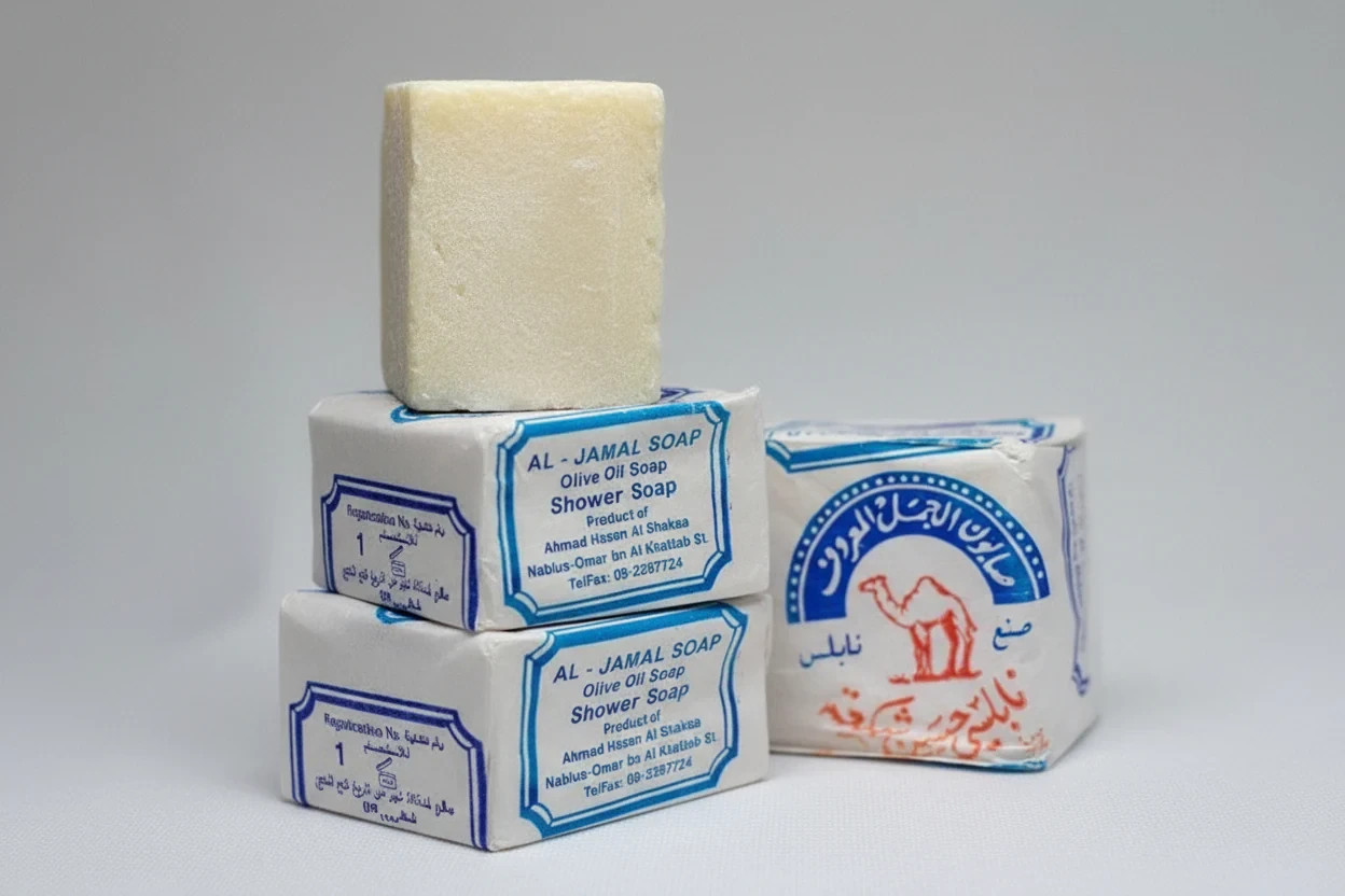 Al Jamal Nablus Olive Oil Soap Bar Original Handmade Natural Organic Palestinian
