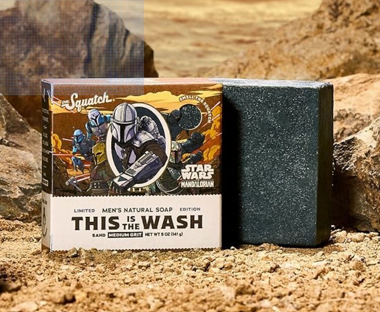 Dr. Squatch Ltd Ed. Bar Soap This Is The Wash Mandalorian Medium Grit 5oz