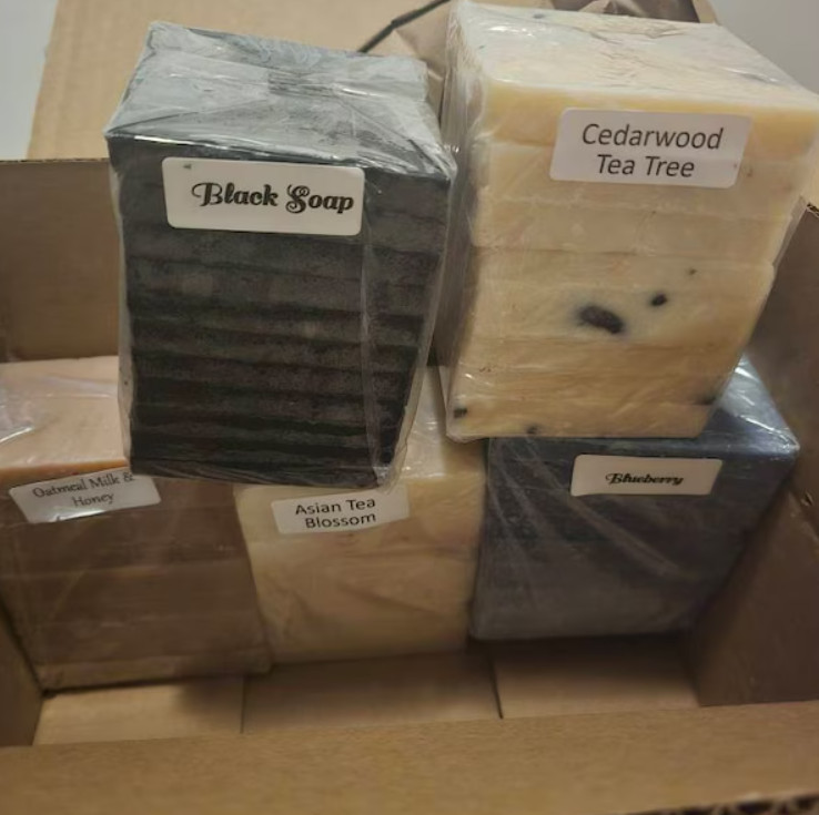 5 lbs Natural Handmade Soap Slivers – Bulk Assorted Premium Scrap Lot