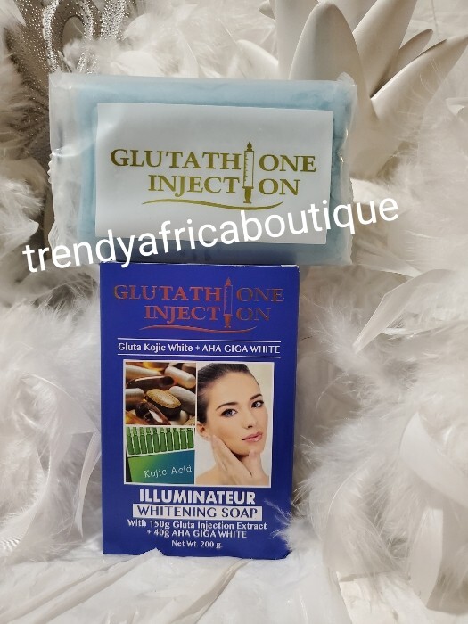 Abebi white VIP Glutathion Illuminator face and body Whitening soap 200gx1 👌