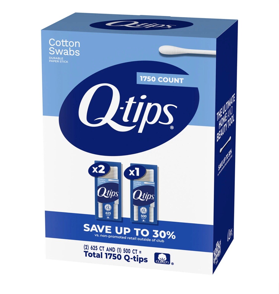 Q-tips Cotton Swabs (625 ct., 2 pk. + 500 ct., 1 pk.) Great Price