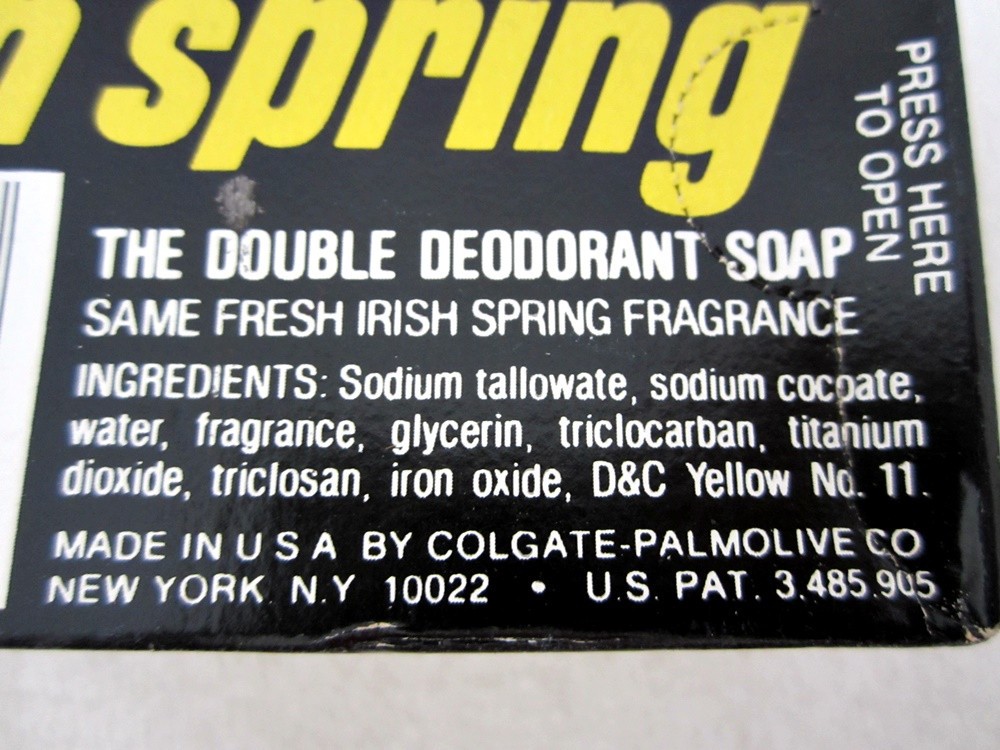 6x Vintage Irish Spring Original Bar Deodorant Soap 5oz Sunshine Yellow USA