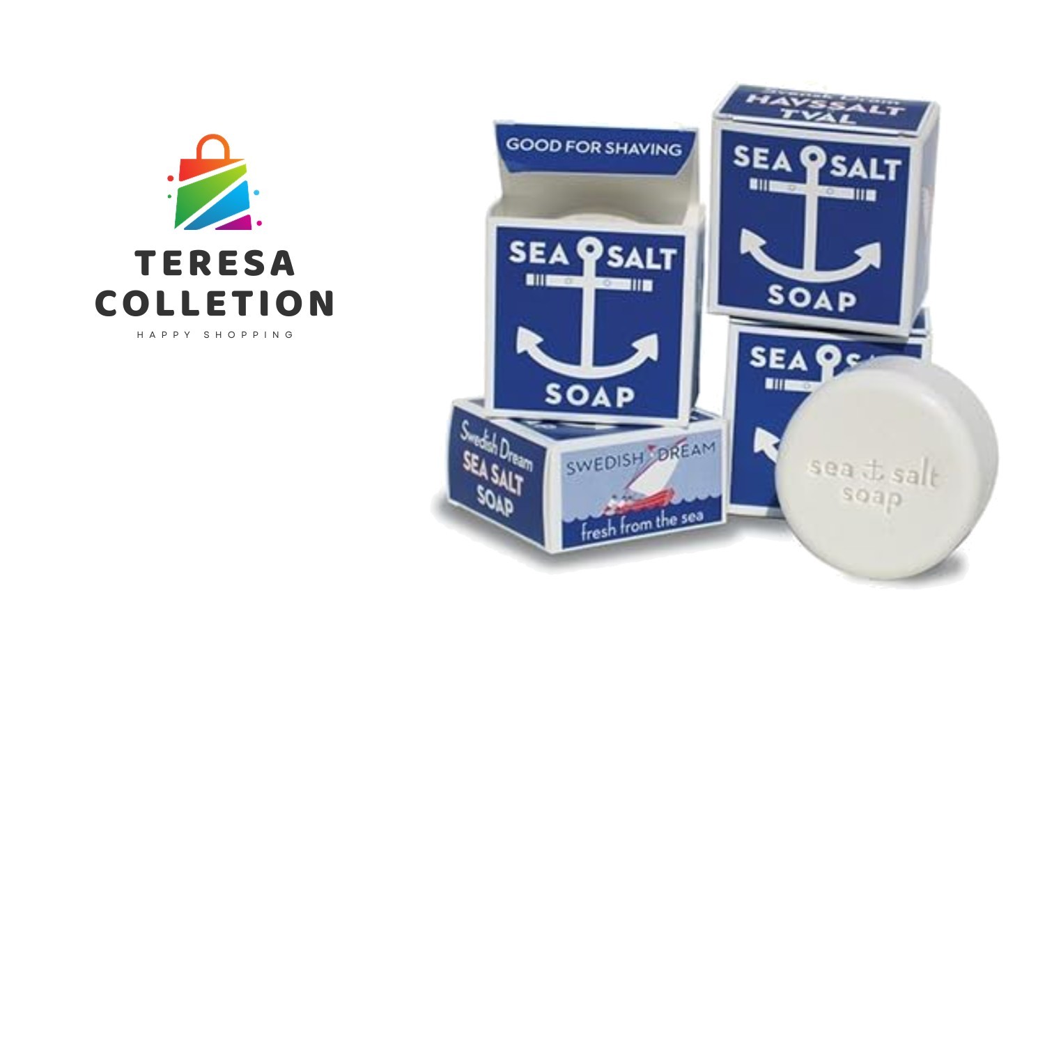 Swedish Dream Sea Salt Invigorating Bath Soap, 4.3 Ounce Pack of 12