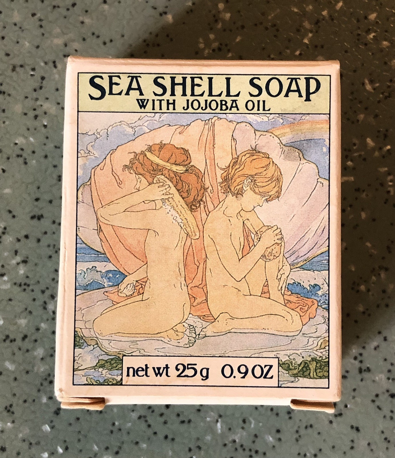 Vtg Crabtree & Evelyn Sea Shell SOAP 25g – 0.9 oz. w/ Jojoba Oil in Orig. Box