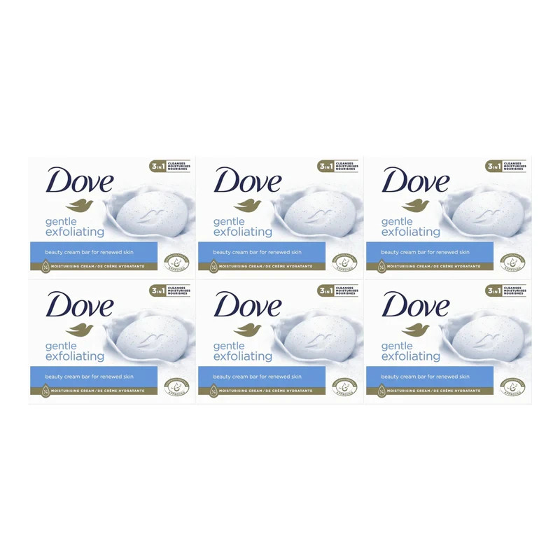 Dove, Gentle Pink / Rosa Beauty Bar Soap, Moisturizing Clean Body 3.17oz / 90g