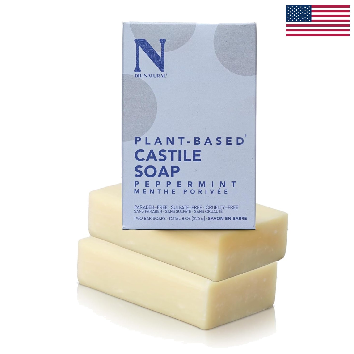 Cruelty-Free Castile Soap Bar – Eco-Friendly Organic Soap for Hair, Body & Face
