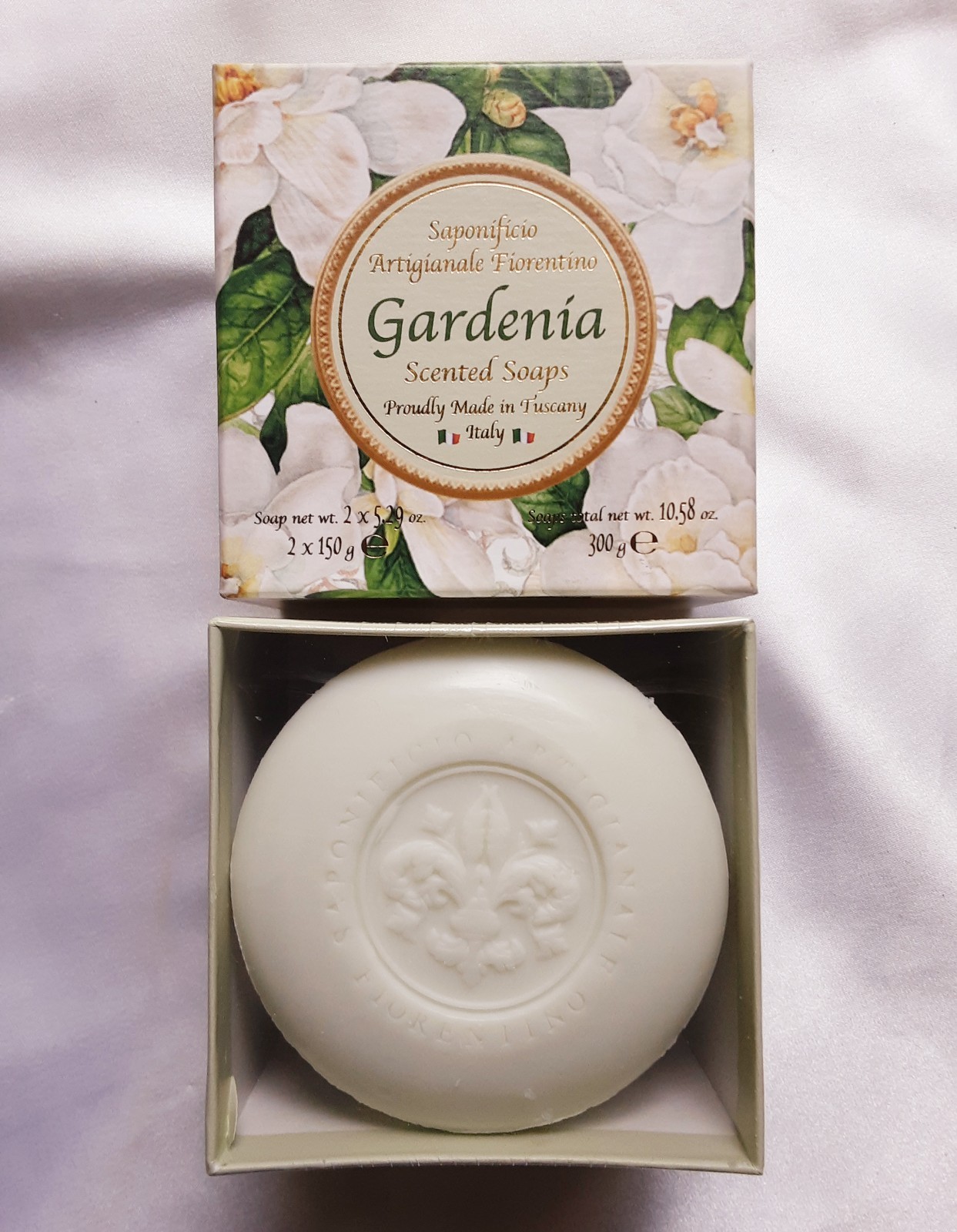 Saponificio Artigianale Fiorentino Gardenia 2 x 5.29oz Scented Soaps