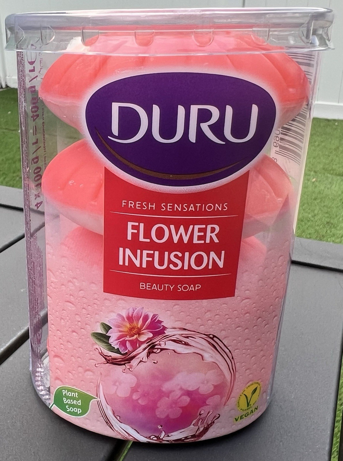 DURU Beauty SOAP Plant Based FRESH SENSATION FLOWERS INFUSION.4×100 g /r =400g