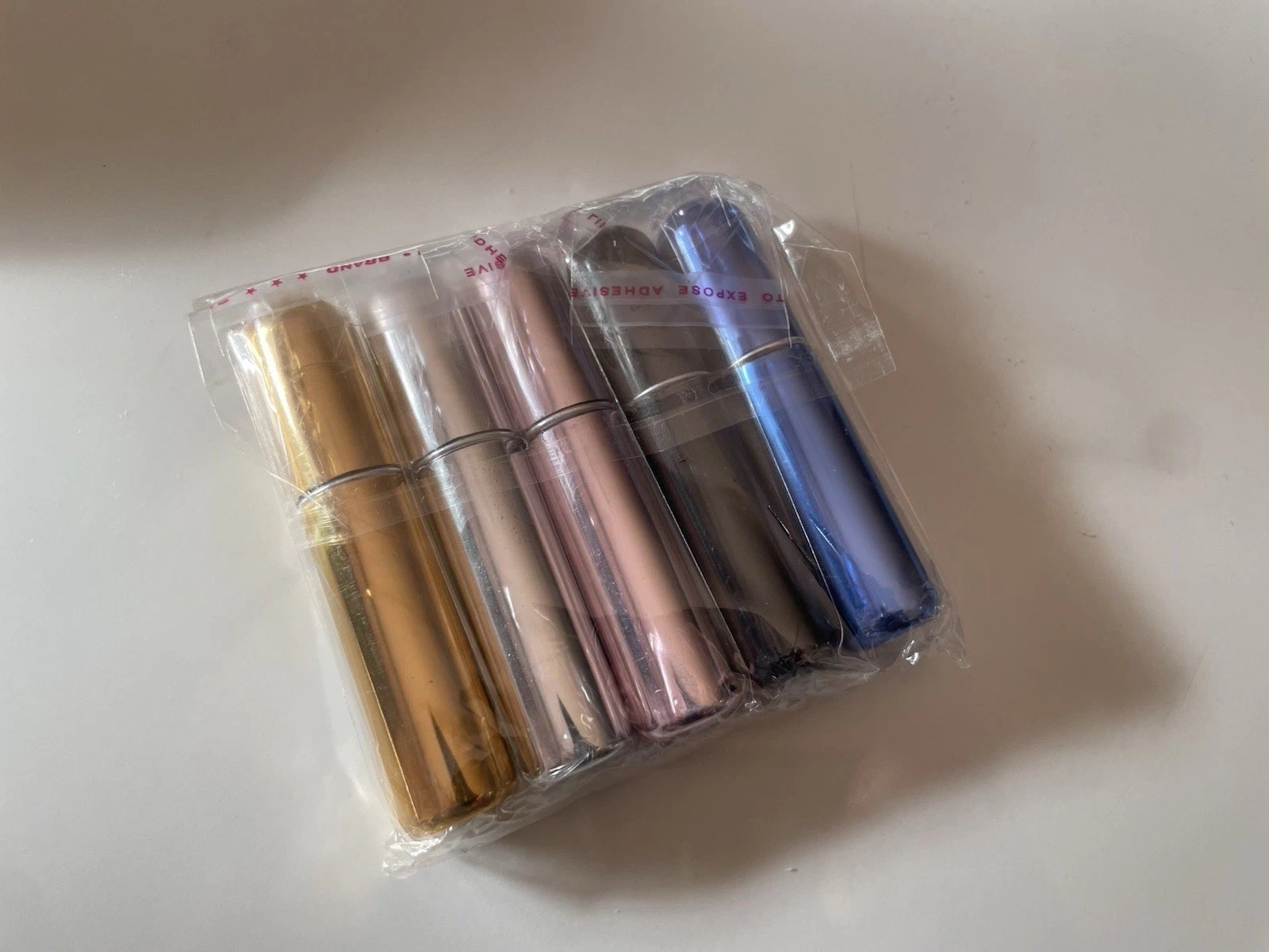 5/10Pcs Mini Refillable Travel Portable Perfume Atomizer Bottle Spray Pump Case