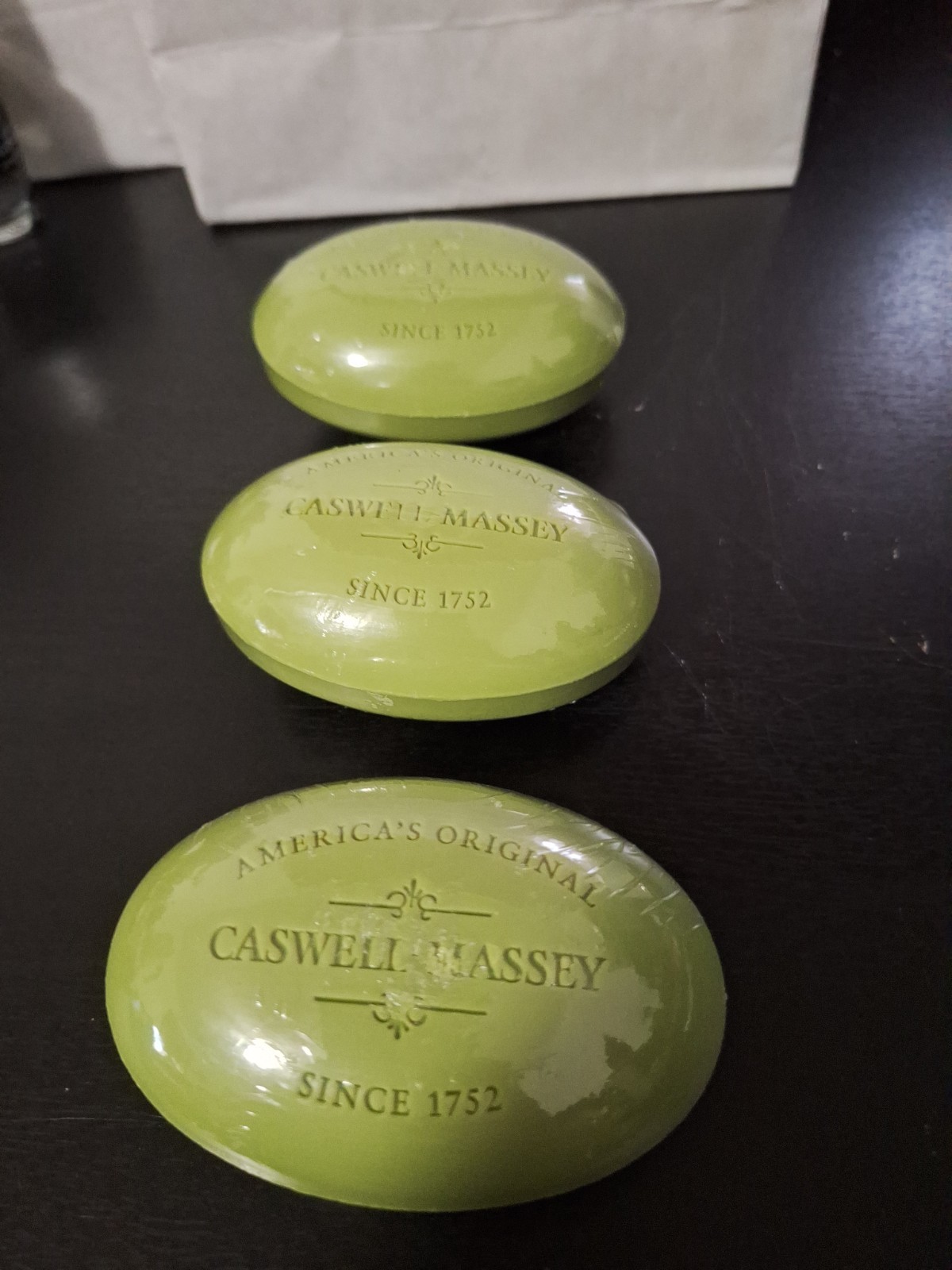 Caswell-Massey Unknown Scent Bath Soap Set Of 3 Bars 5oz Luxury Gift Set NEW