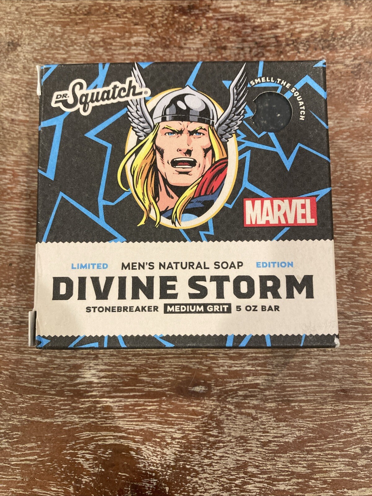 Dr. Squatch Divine Storm Thor Limited Edition Natural Soap Marvel Avengers NEW