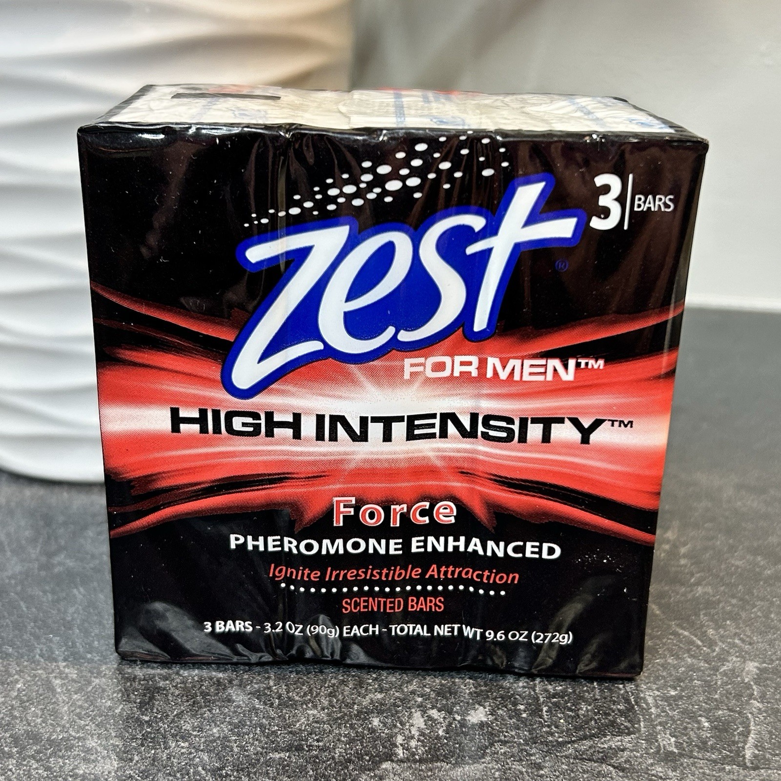 Zest for Men High Intensity Force Pheromone Enhanced Scent Bar Soap 3 Bars