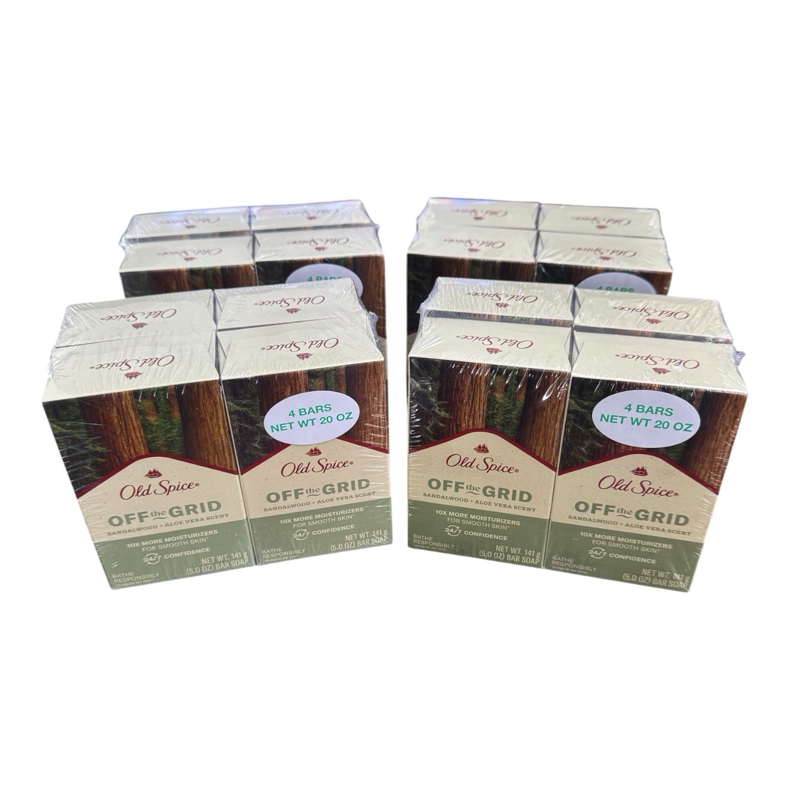 (16) Old Spice OFF THE GRID Bar Soap Discontinued Sandalwood Aloe 5oz Each