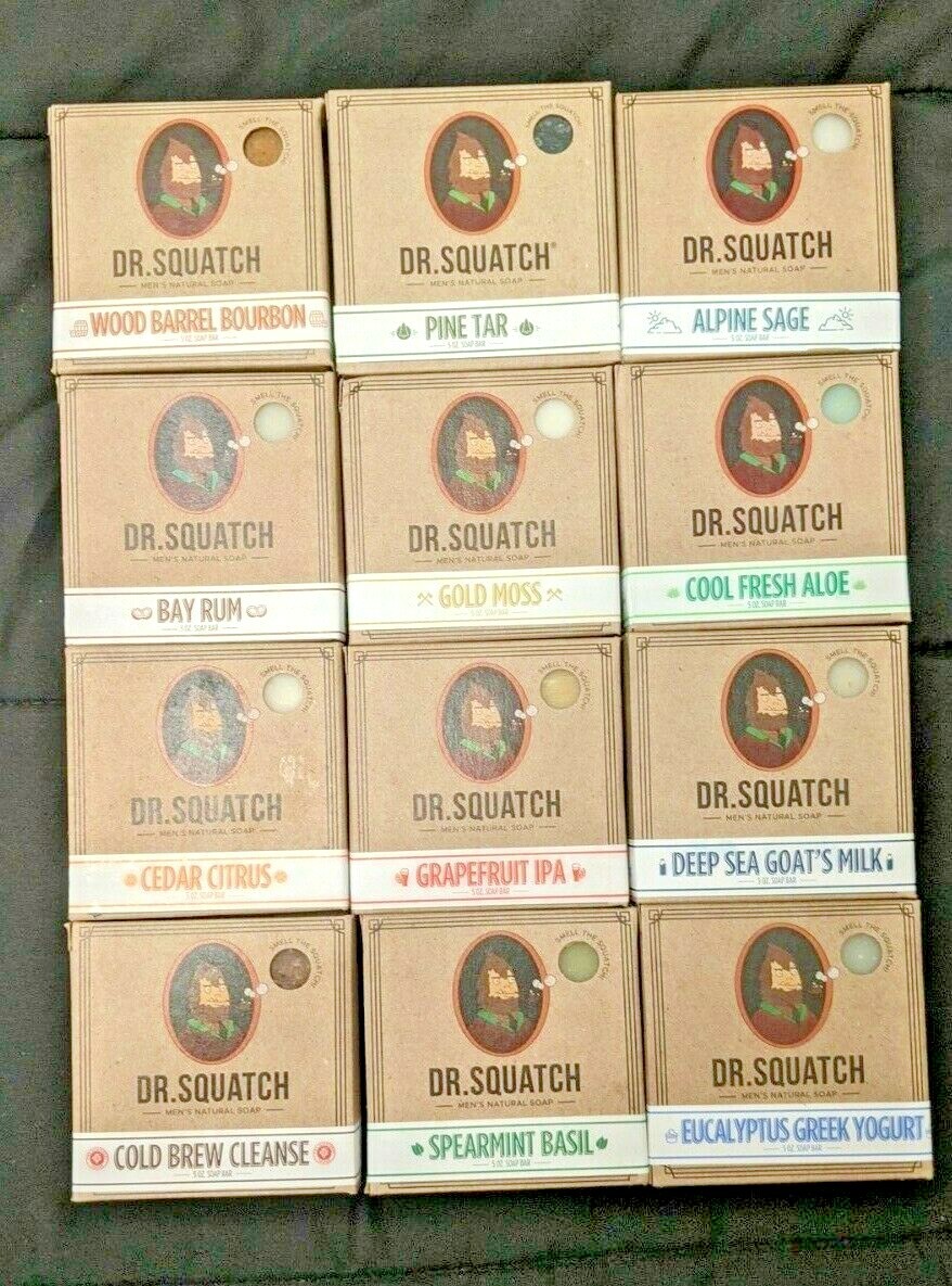 Dr Squatch Pick From 12 BARS Fresh Pine Tar, Wood Barrel, Bay Rum, Gold Moss