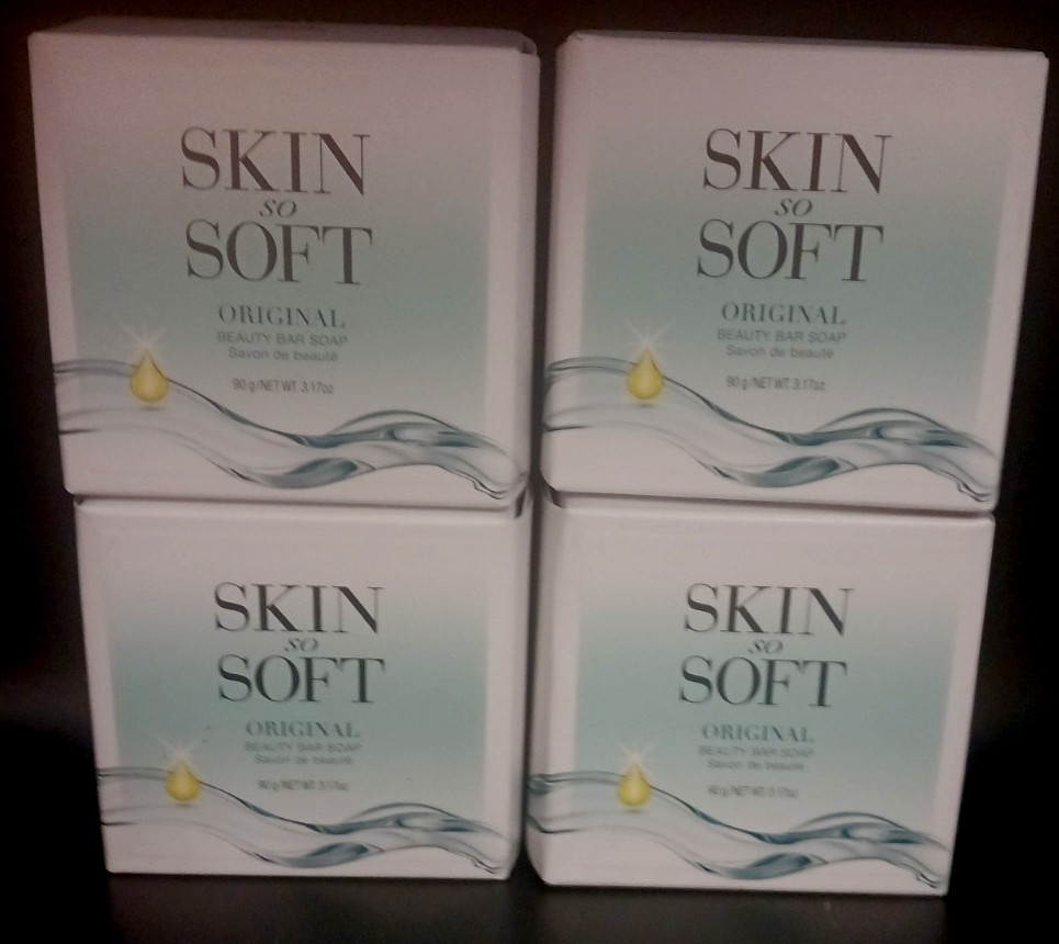 Lot of 4 Avon Skin So Soft Original Bar Soap 3.17 oz