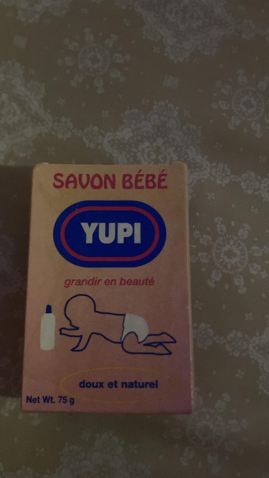 Yupi Baby Body Bar Soap 75g, Natural Pink, Rectangular, Unisex Baby & Toddler