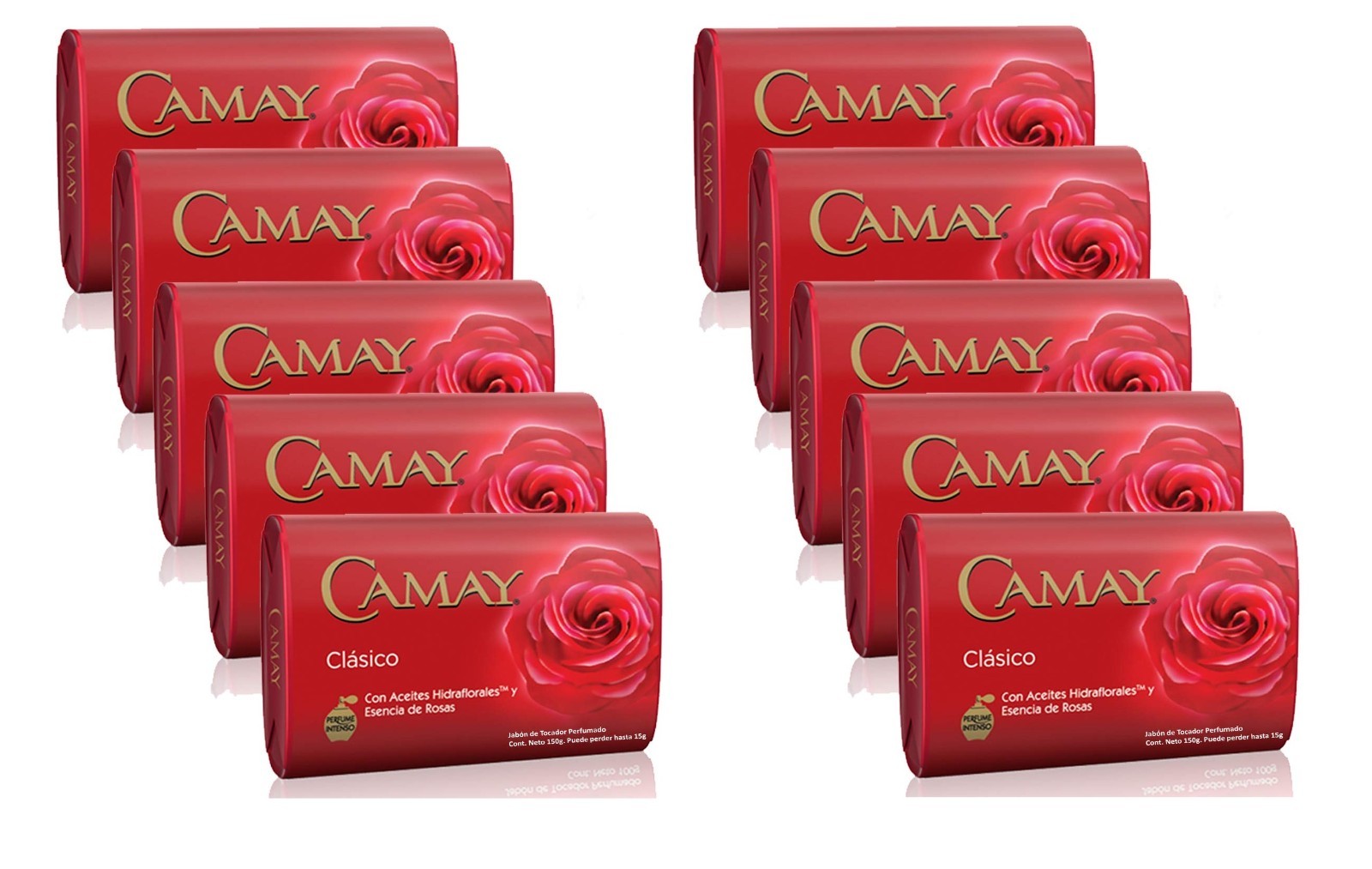 Camay Classic Bar Soap With NW Rose Essence New 150gr / 5.29oz (PACK OF 10)