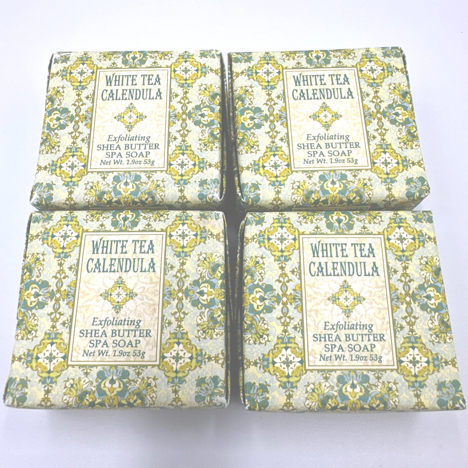 Greenwich Bay White Tea Calendula Shea Butter SpaSoap Lot Of 4 /1.9oz Each